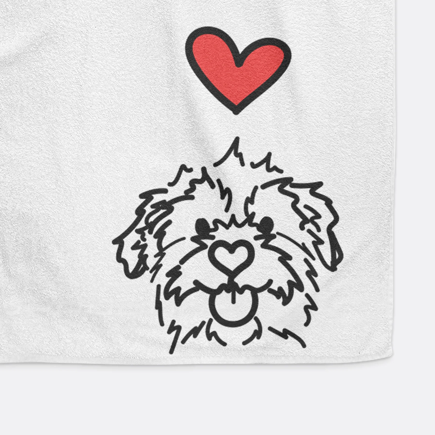Love Always Mixed Breed - Bea - Decorative Hand Towel - Image 4