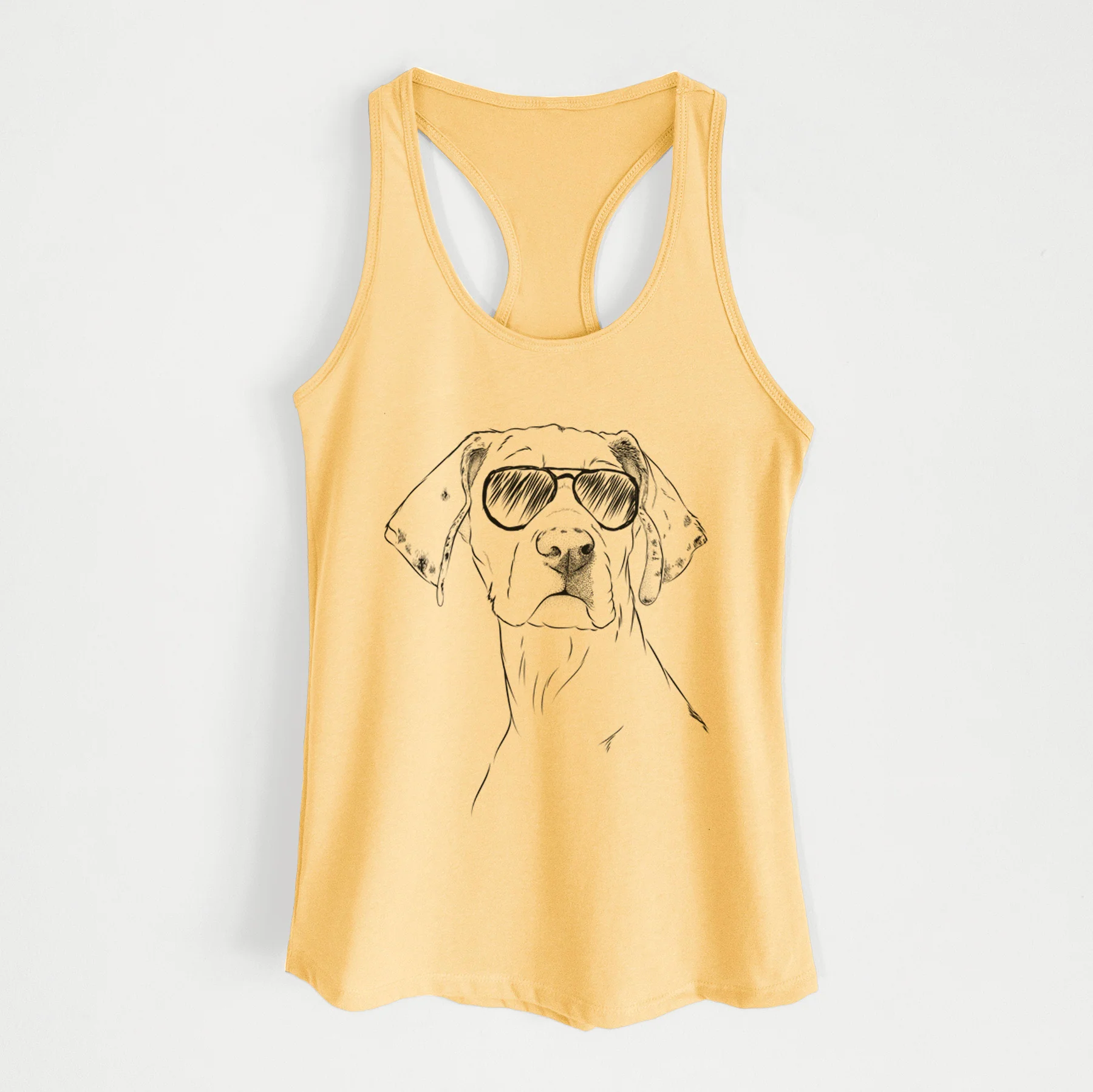 Lumen the Special Needs Great Dane - Women's Racerback Tanktop - Image 9