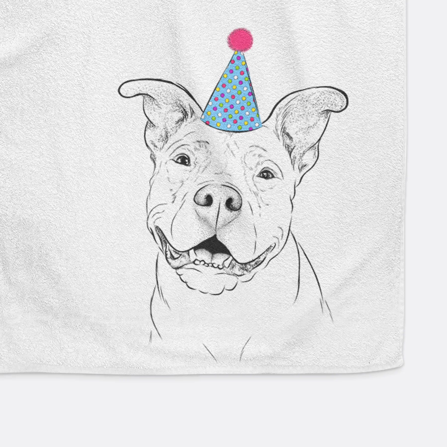 Malibu the Staffordshire Terrier/Pitbull Mix Decorative Hand Towel - Image 16