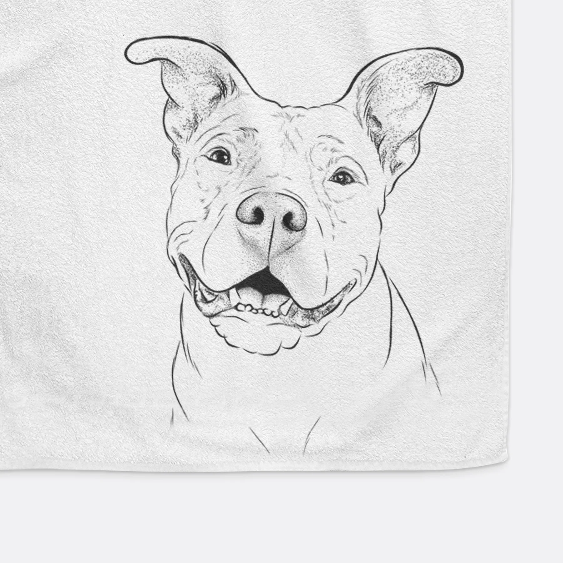 Malibu the Staffordshire Terrier/Pitbull Mix Decorative Hand Towel - Image 7