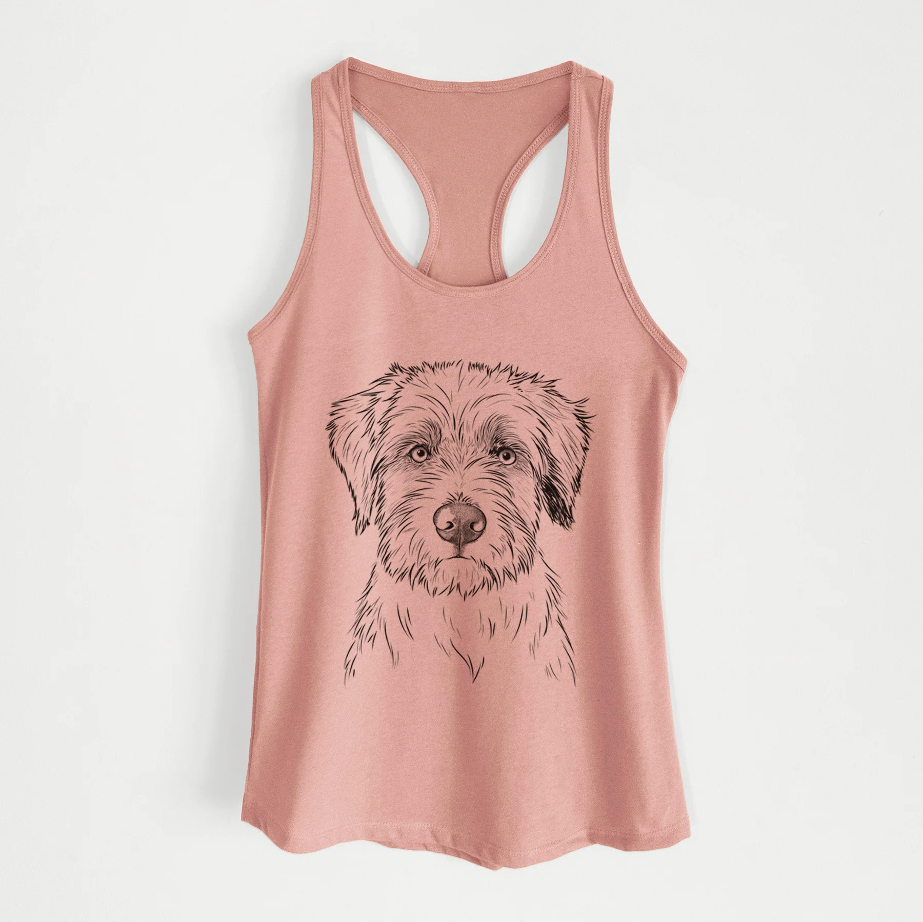 Marek the Bernedoodle - Women's Racerback Tanktop - Image 3