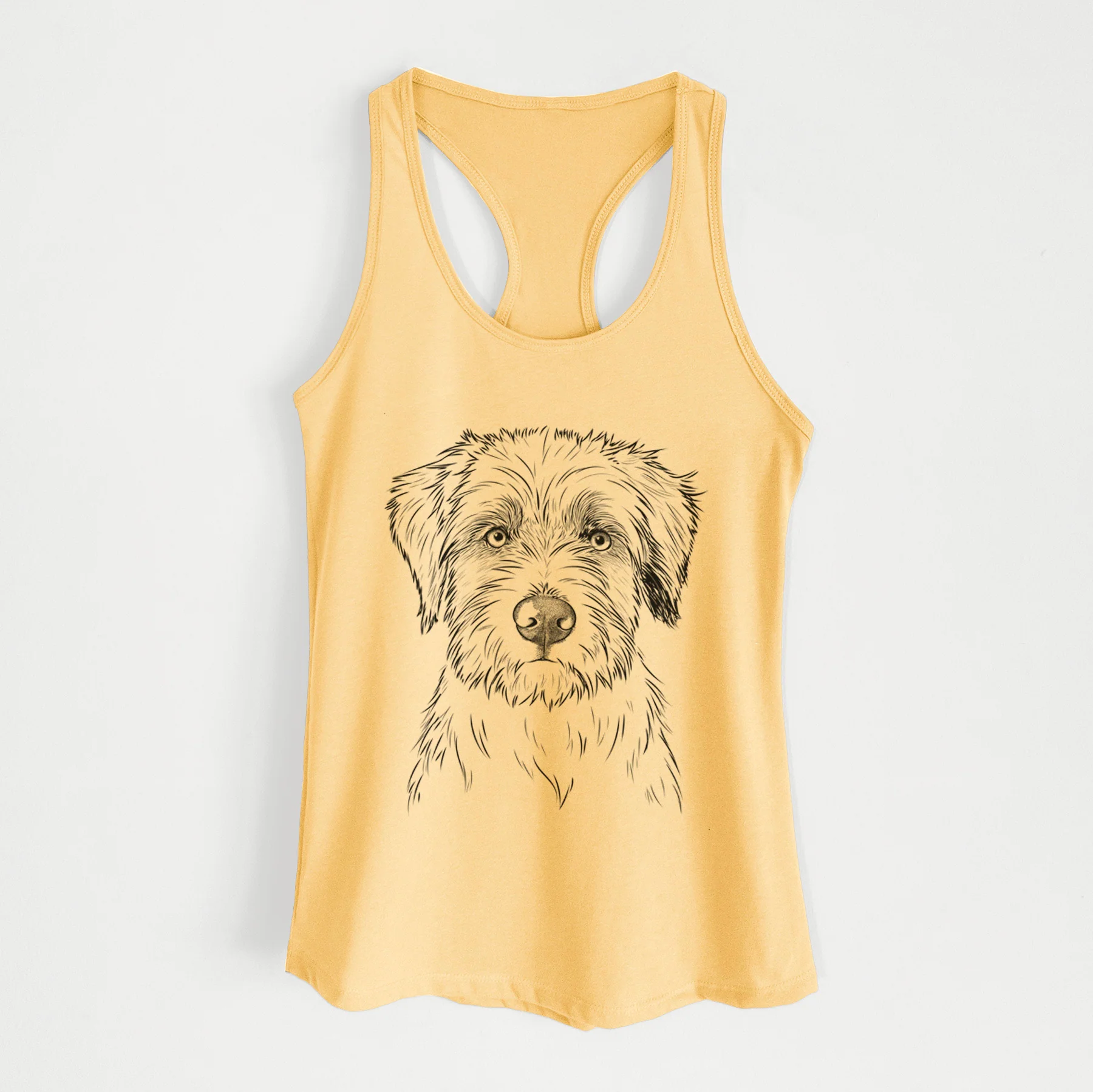 Marek the Bernedoodle - Women's Racerback Tanktop - Image 4