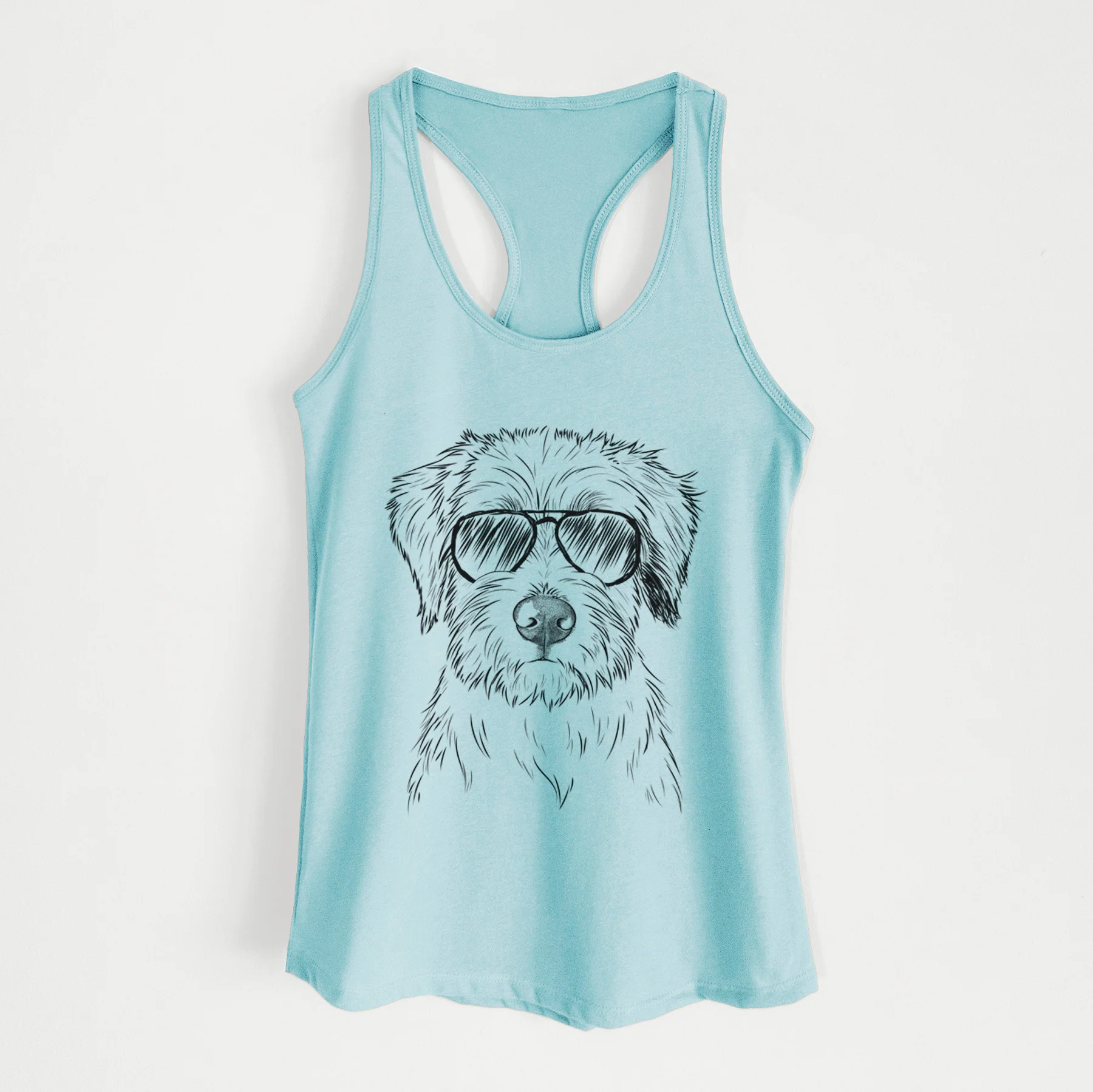 Marek the Bernedoodle - Women's Racerback Tanktop - Image 7