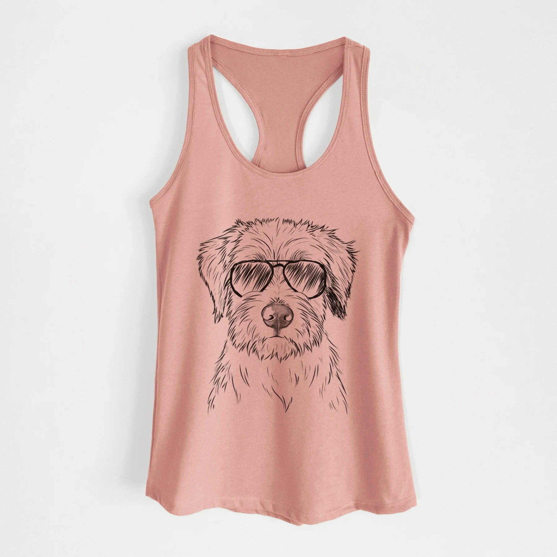 Marek the Bernedoodle - Women's Racerback Tanktop - Image 8