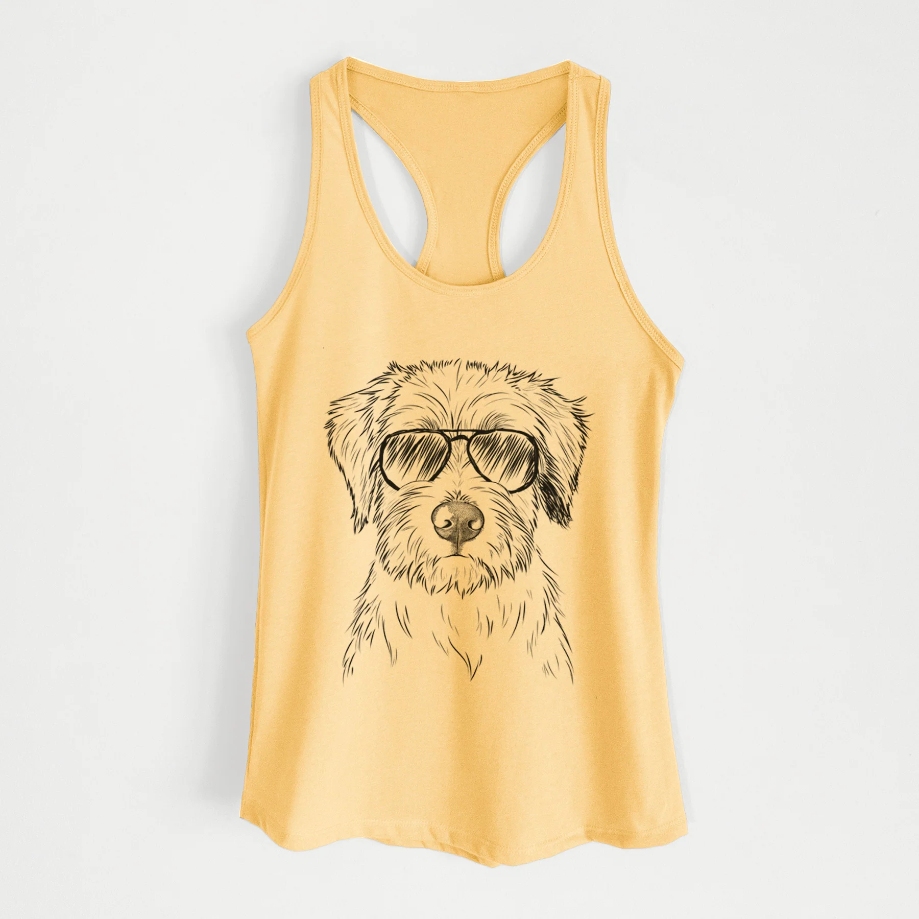 Marek the Bernedoodle - Women's Racerback Tanktop - Image 9