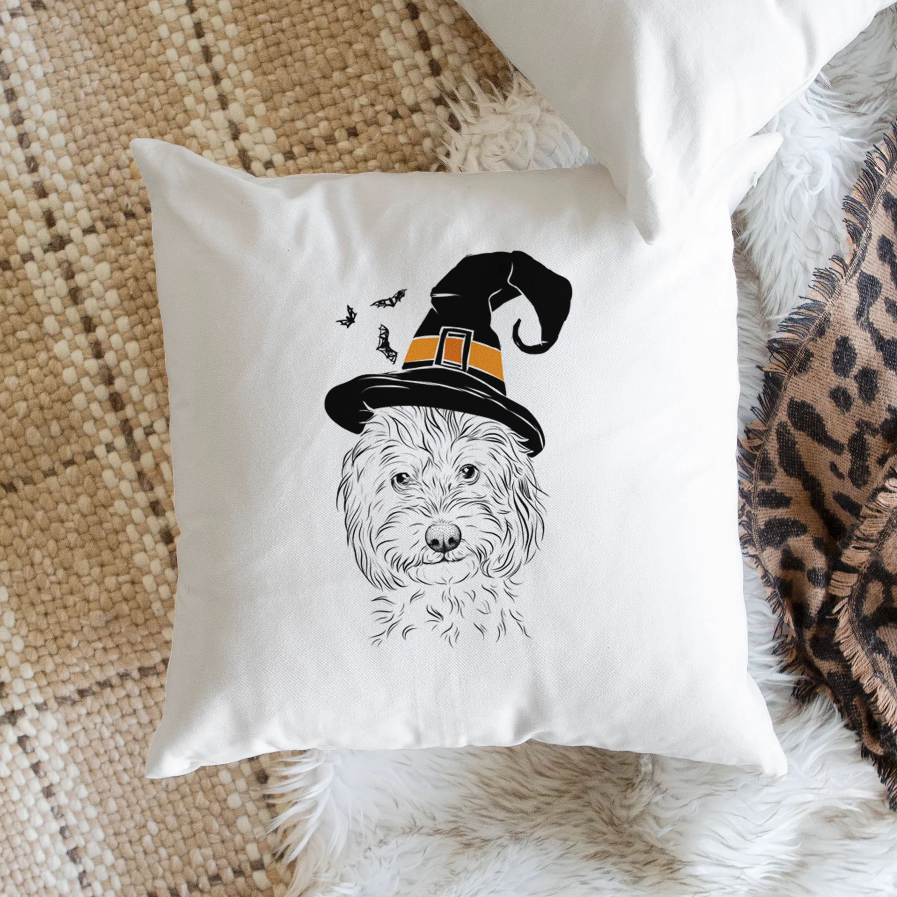 Mason the Cavapoo - Throw Pillow Cover - Image 2