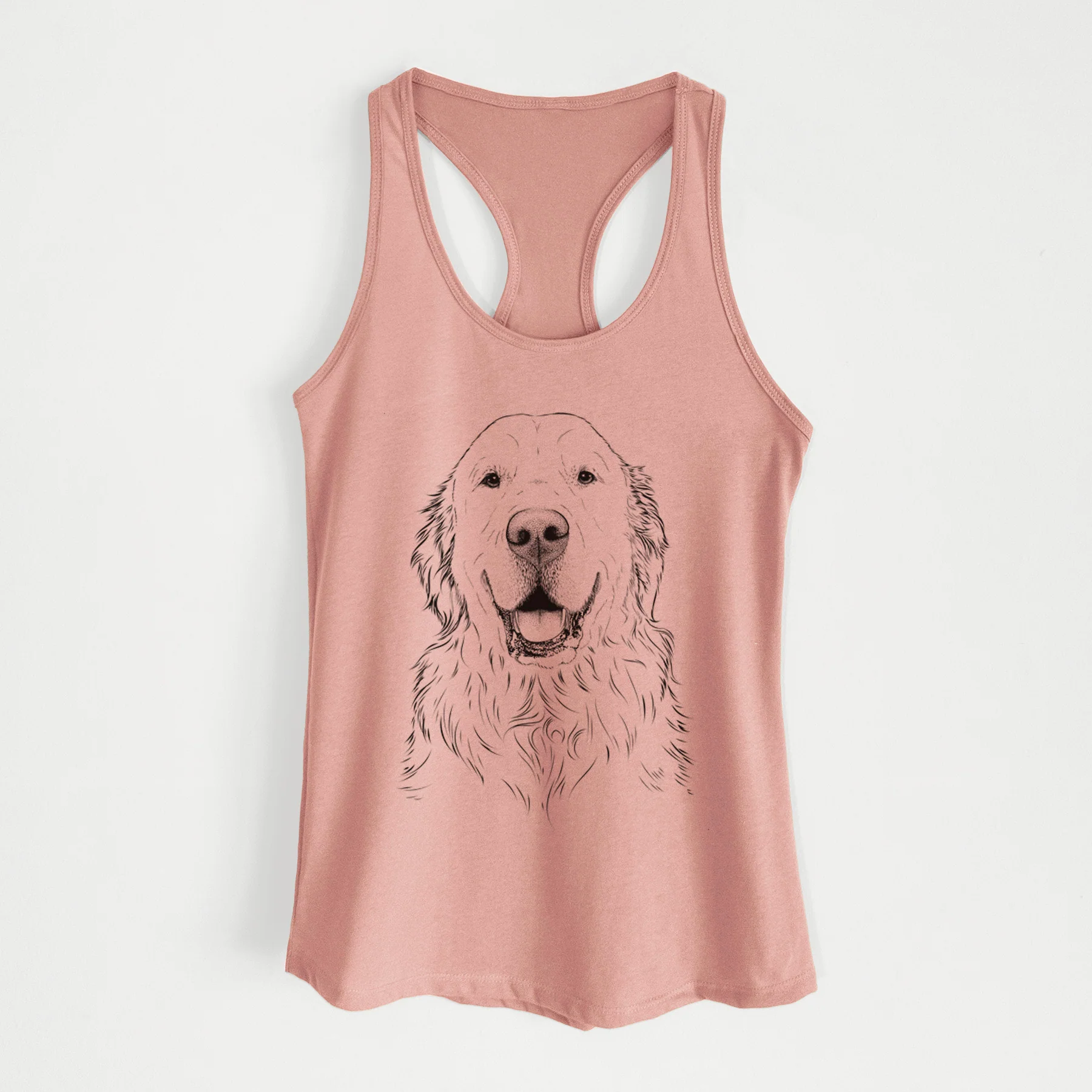 Maximus the Golden Retriever - Women's Racerback Tanktop - Image 3