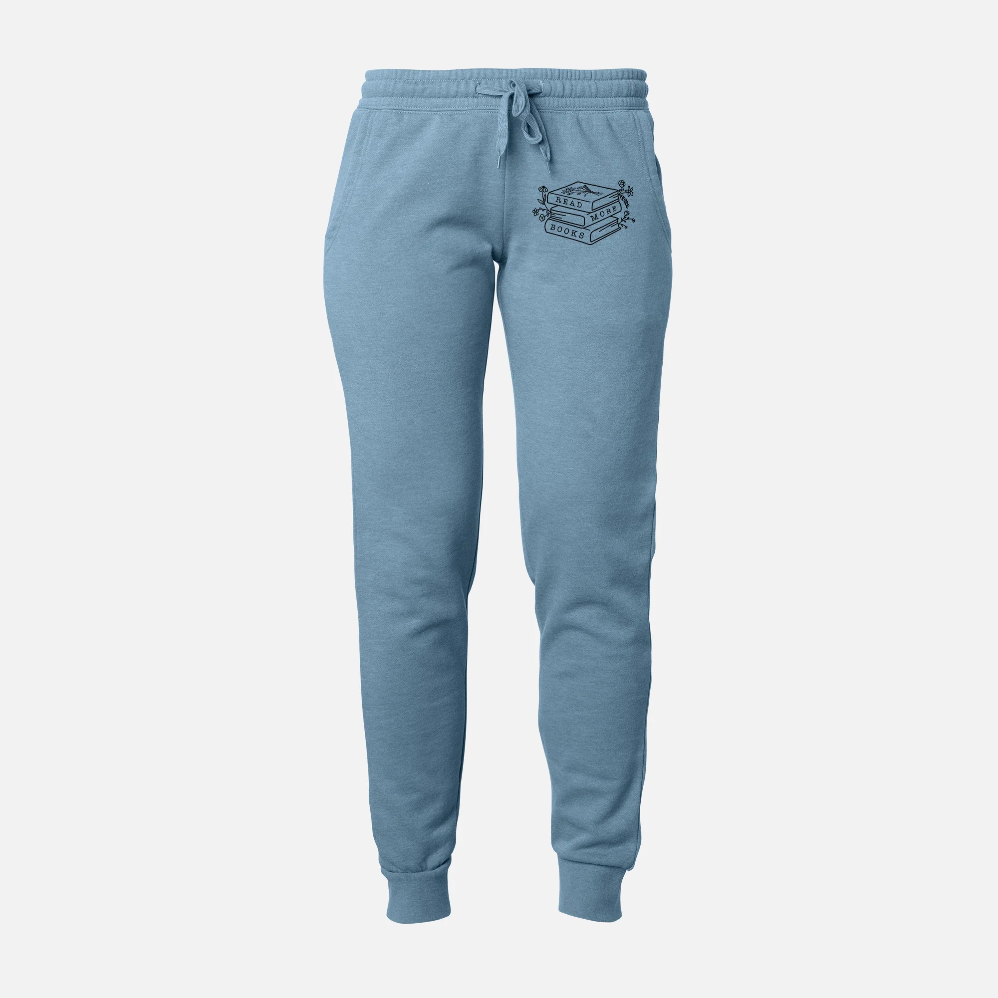 Read More Books - Floral Book Stack - Women's Cali Wave Joggers - Image 8