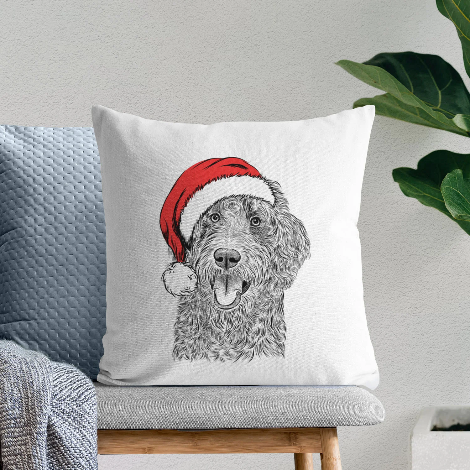 Murr Dog the Labradoodle - Throw Pillow Cover - Image 10