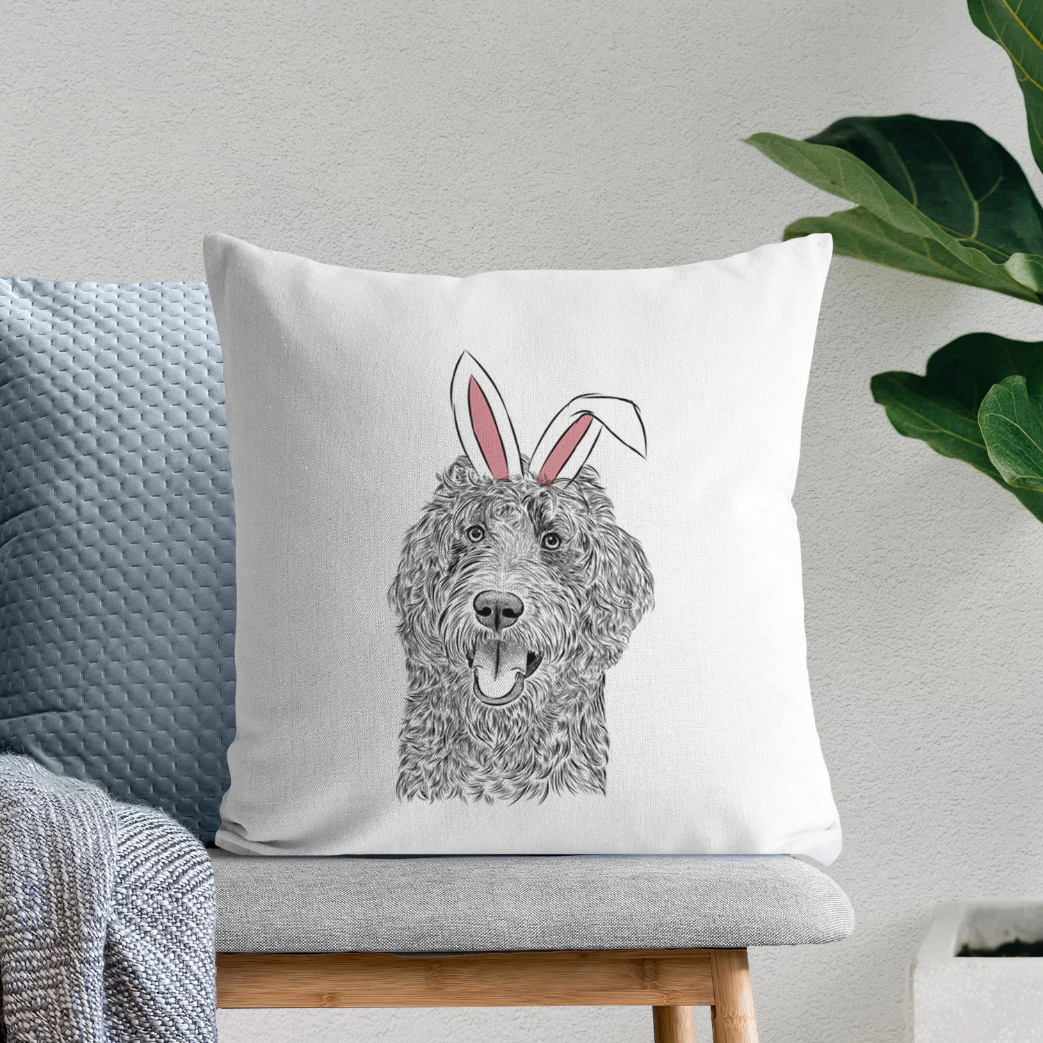 Murr Dog the Labradoodle - Throw Pillow Cover - Image 11