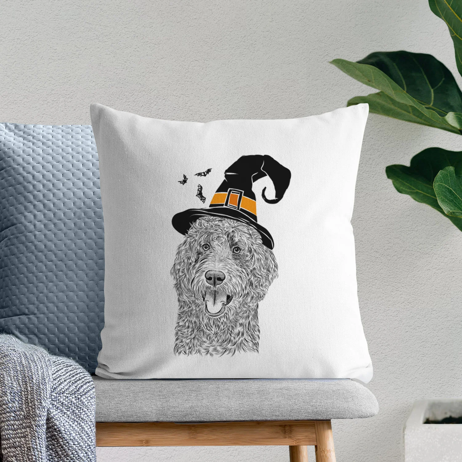 Murr Dog the Labradoodle - Throw Pillow Cover - Image 8