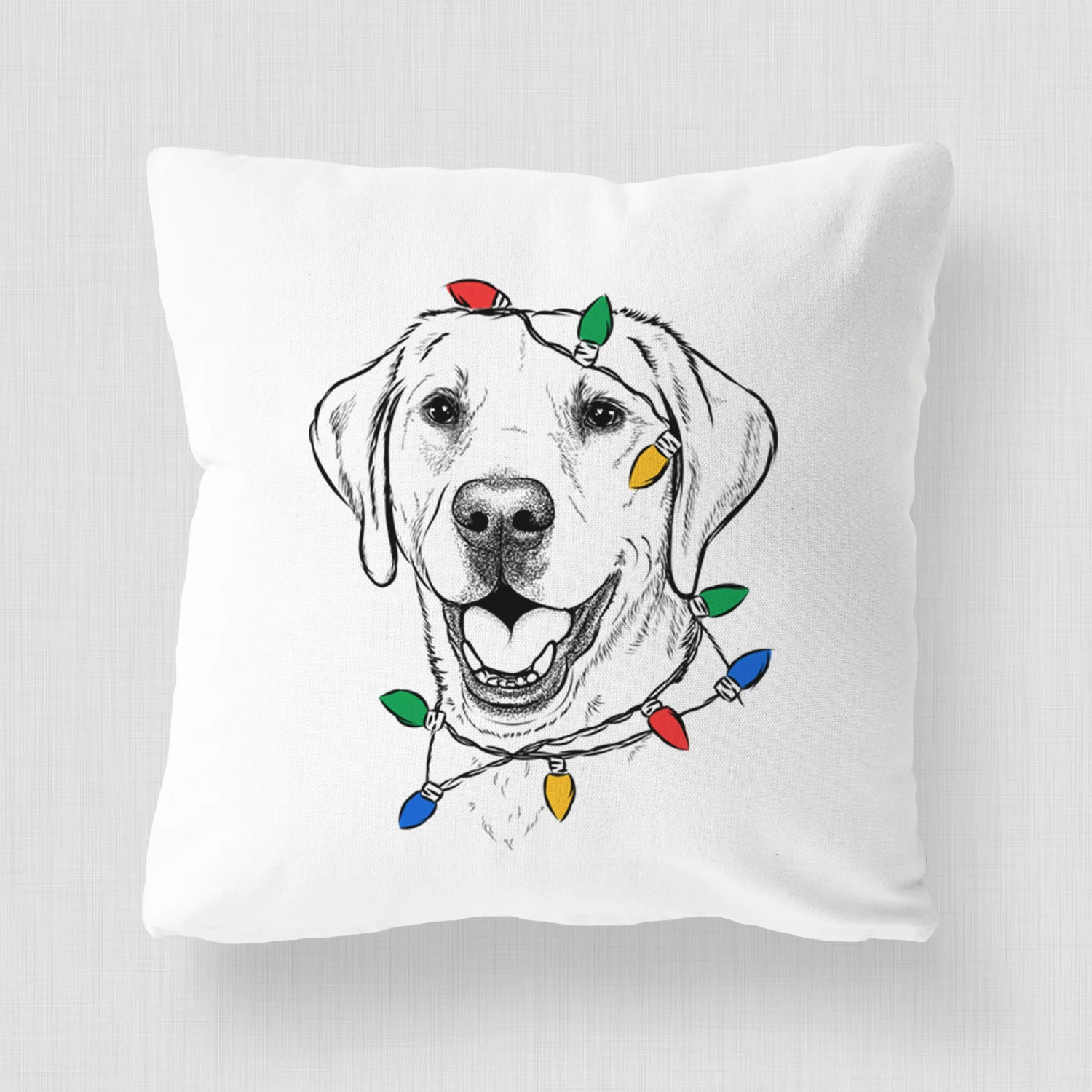 Nate the Labrador Retriever - Throw Pillow Cover - Image 4