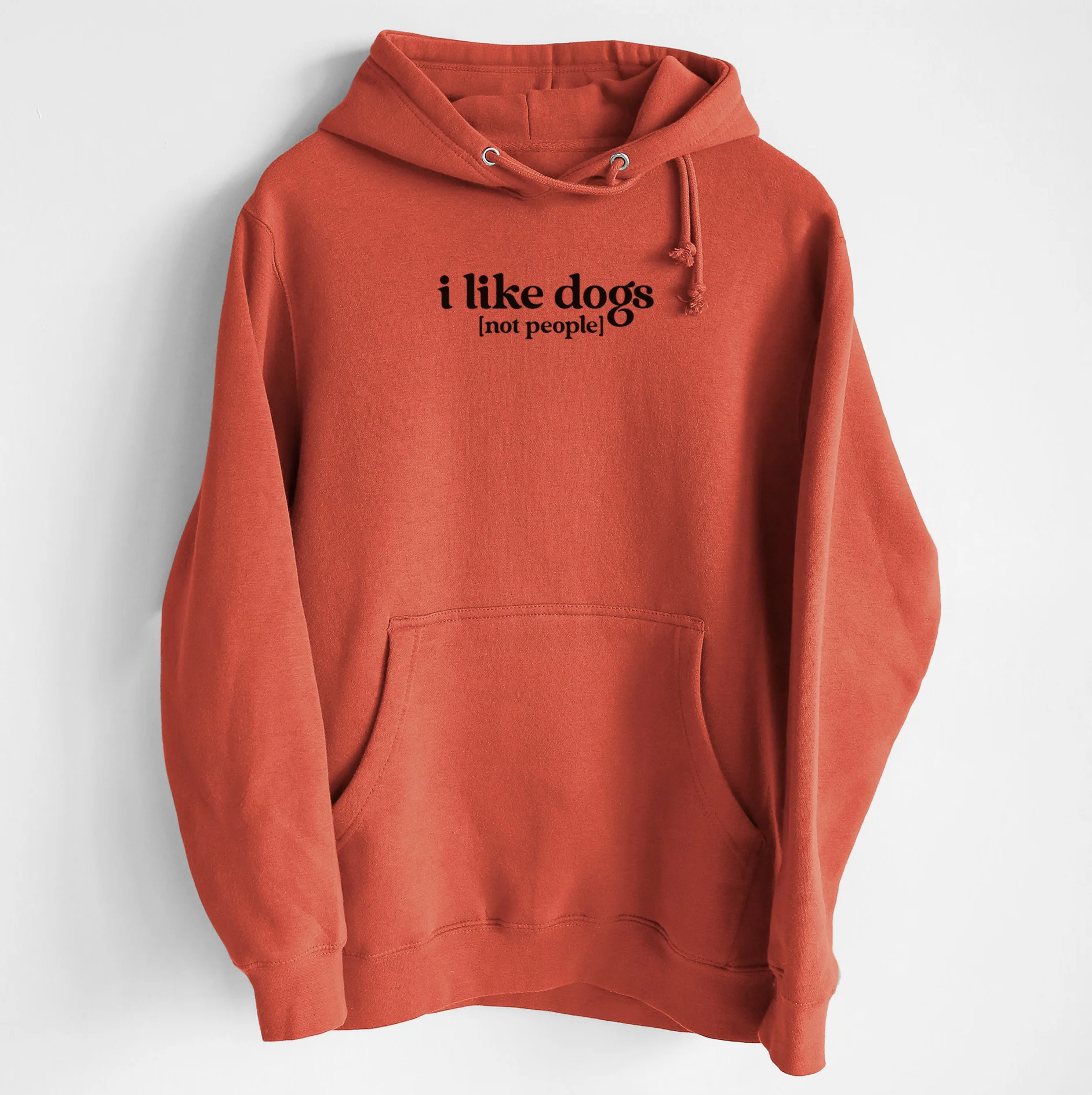I like dogs - not people - Heavyweight Fleece Hoodie - Image 8