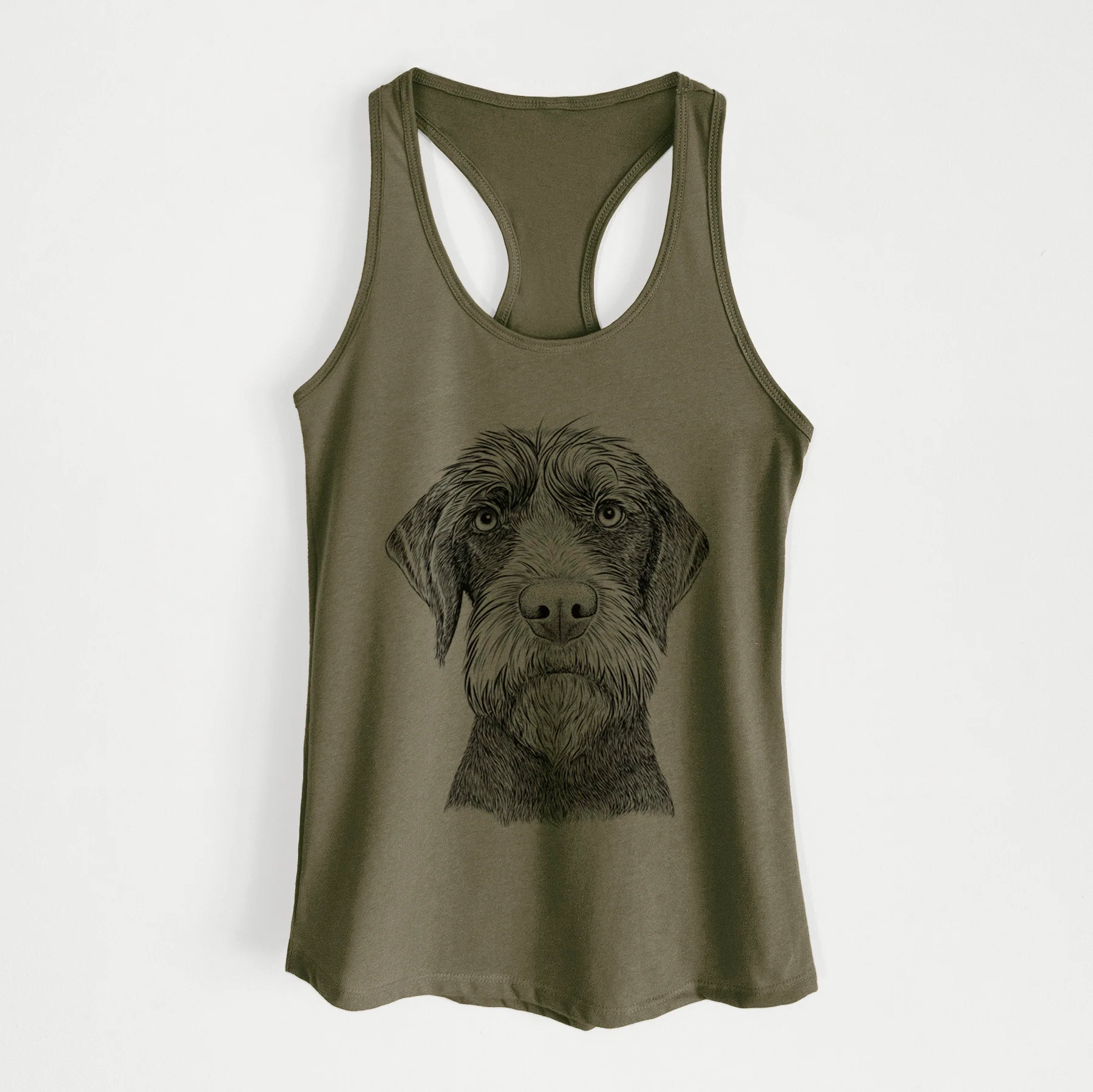 Oakley the Pudelpointer - Women's Racerback Tanktop - Image 6