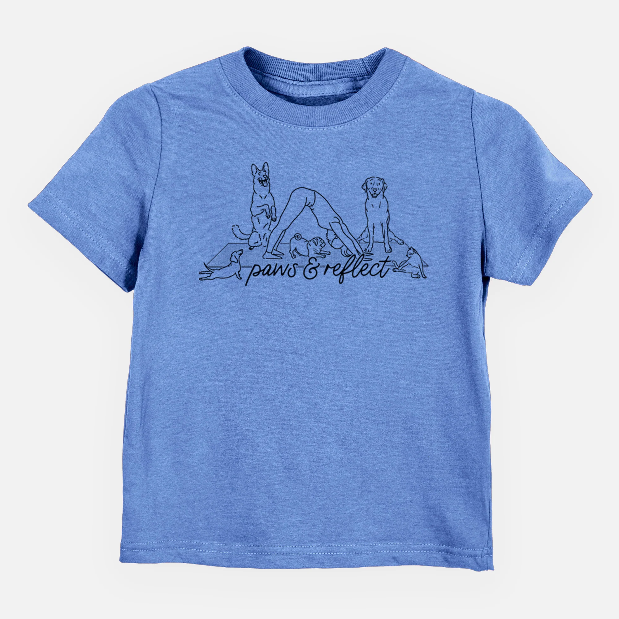 Paws and Reflect - Yoga with Dogs - Kids/Youth/Toddler Shirt - Image 3