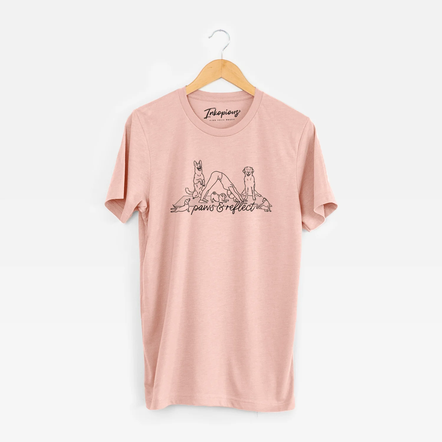 Paws and Reflect - Yoga with Dogs - Unisex Crewneck - Image 3