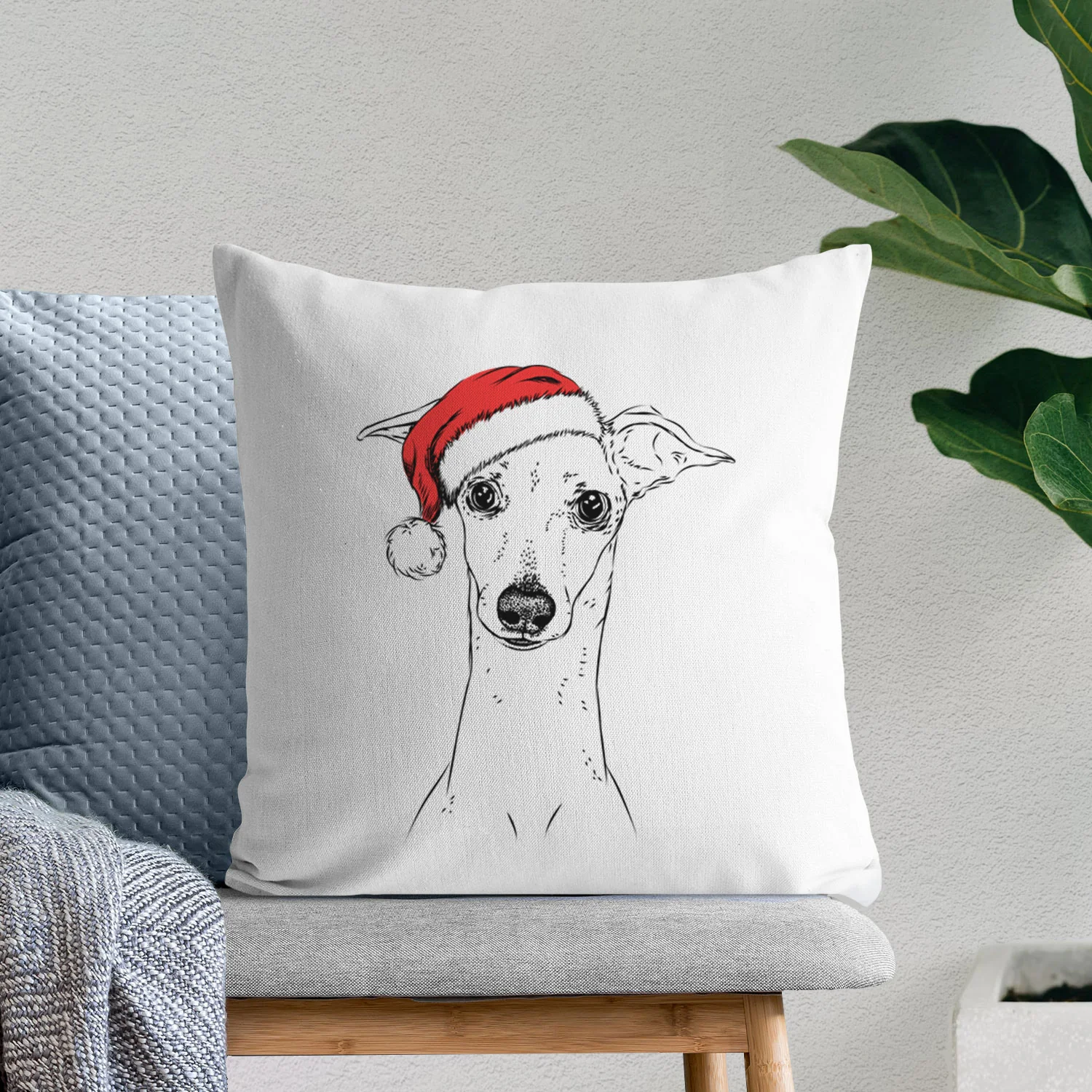 Pip the Italian Greyhound - Throw Pillow Cover - Image 10