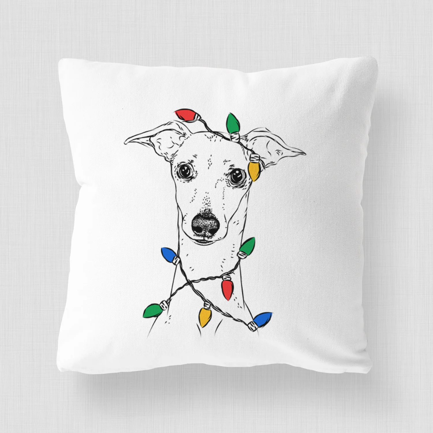 Pip the Italian Greyhound - Throw Pillow Cover - Image 4