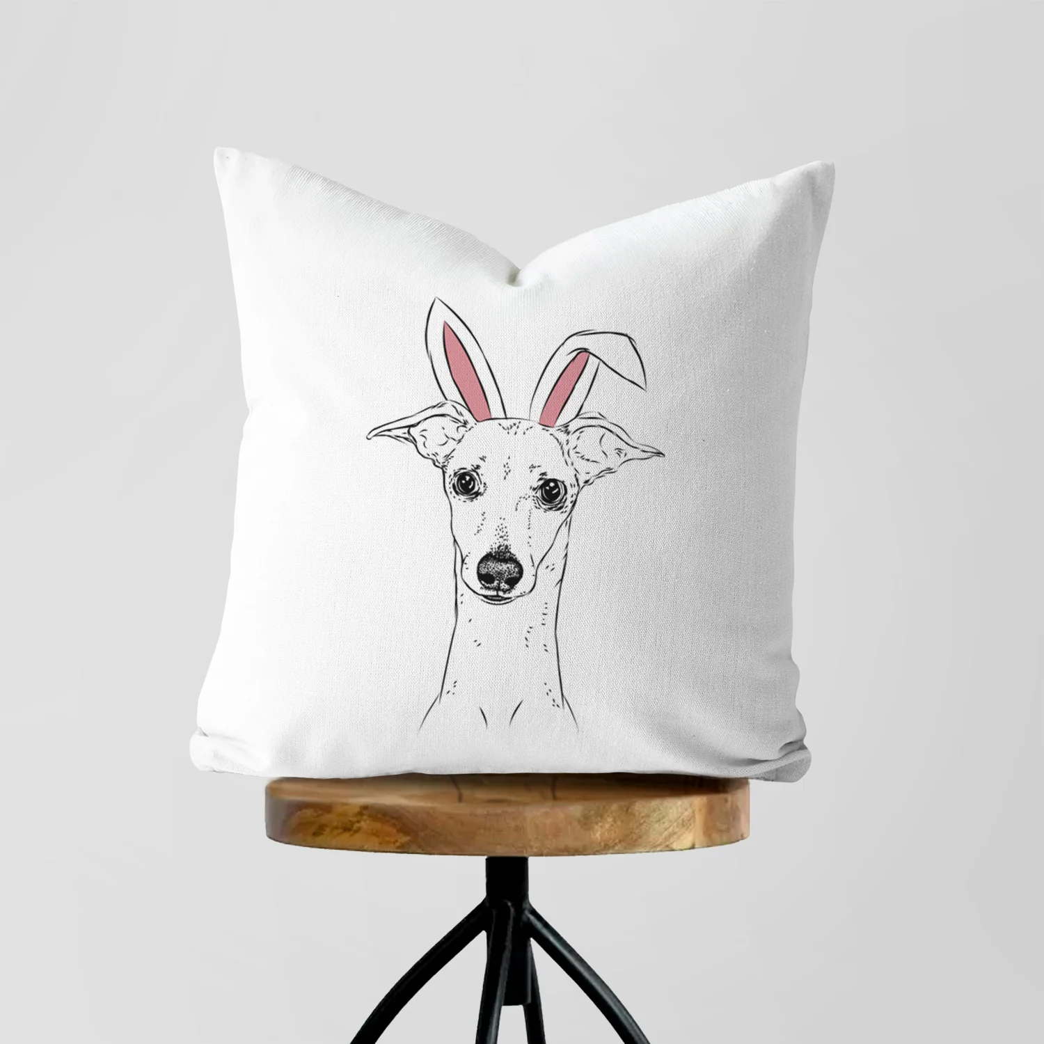 Pip the Italian Greyhound - Throw Pillow Cover - Image 5