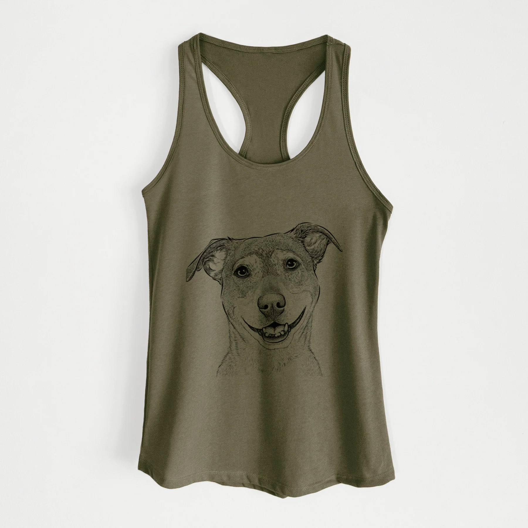 Reese the Mountain Cur - Women's Racerback Tanktop - Image 6