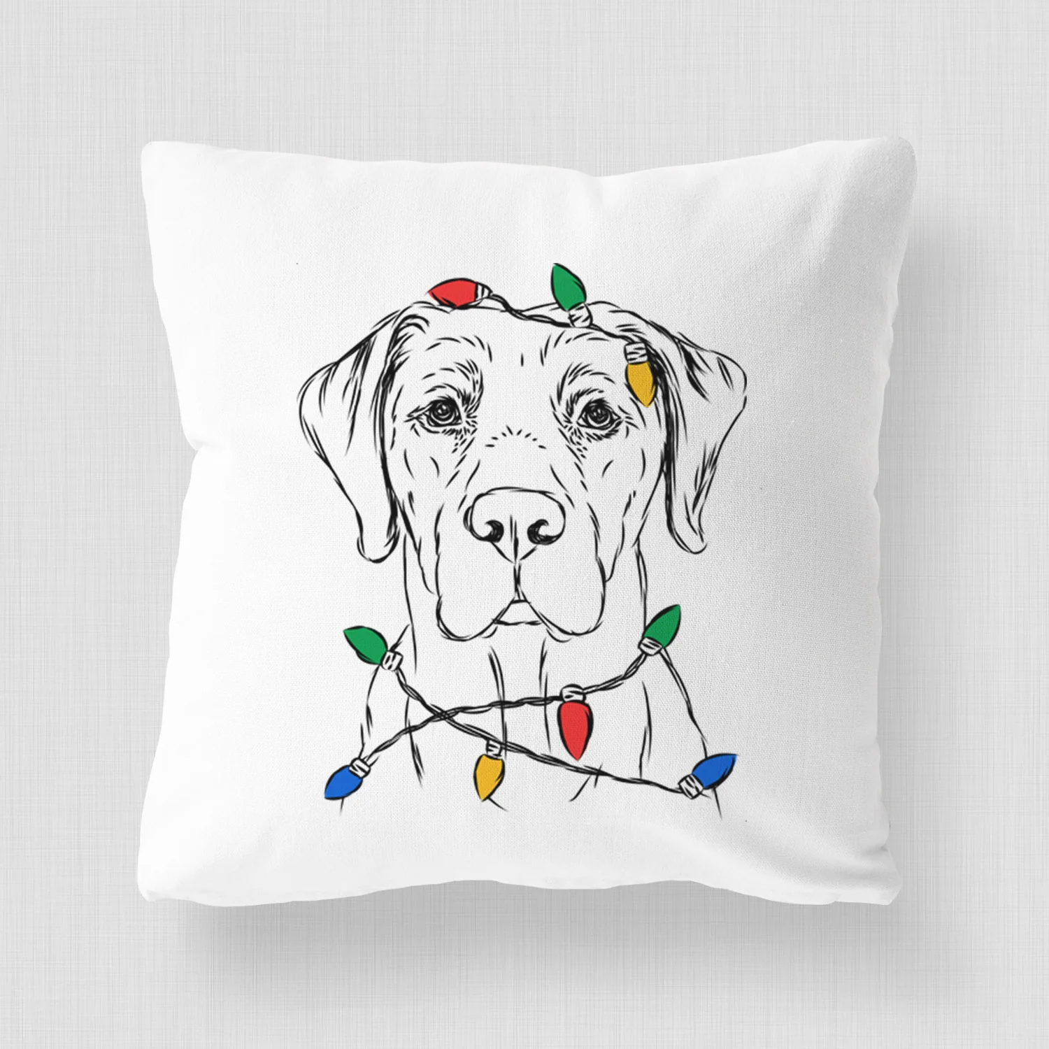 Rowdy the Labrador Retriever - Throw Pillow Cover - Image 4