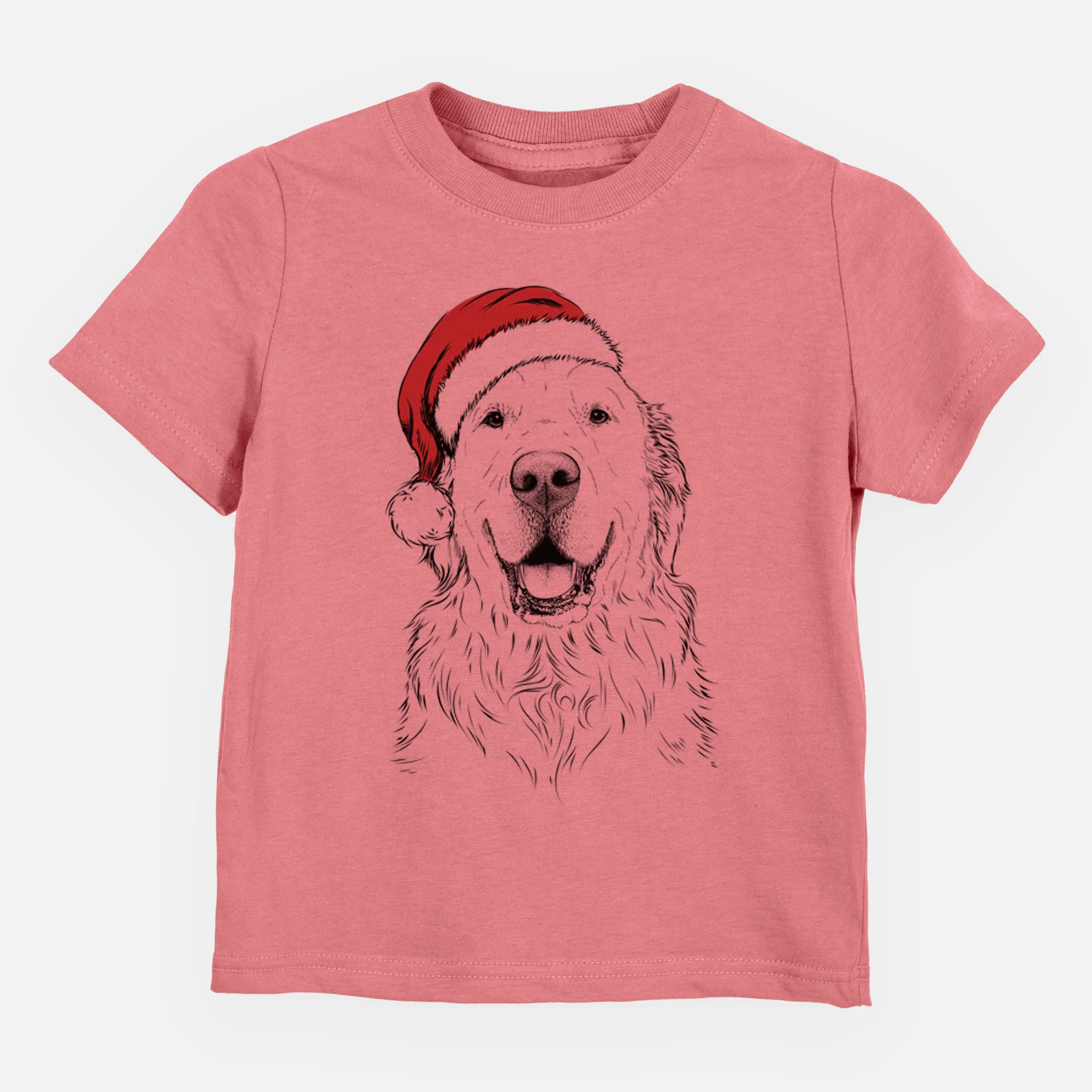 Santa Maximus the Golden Retriever - Kids/Youth/Toddler Shirt - Image 4