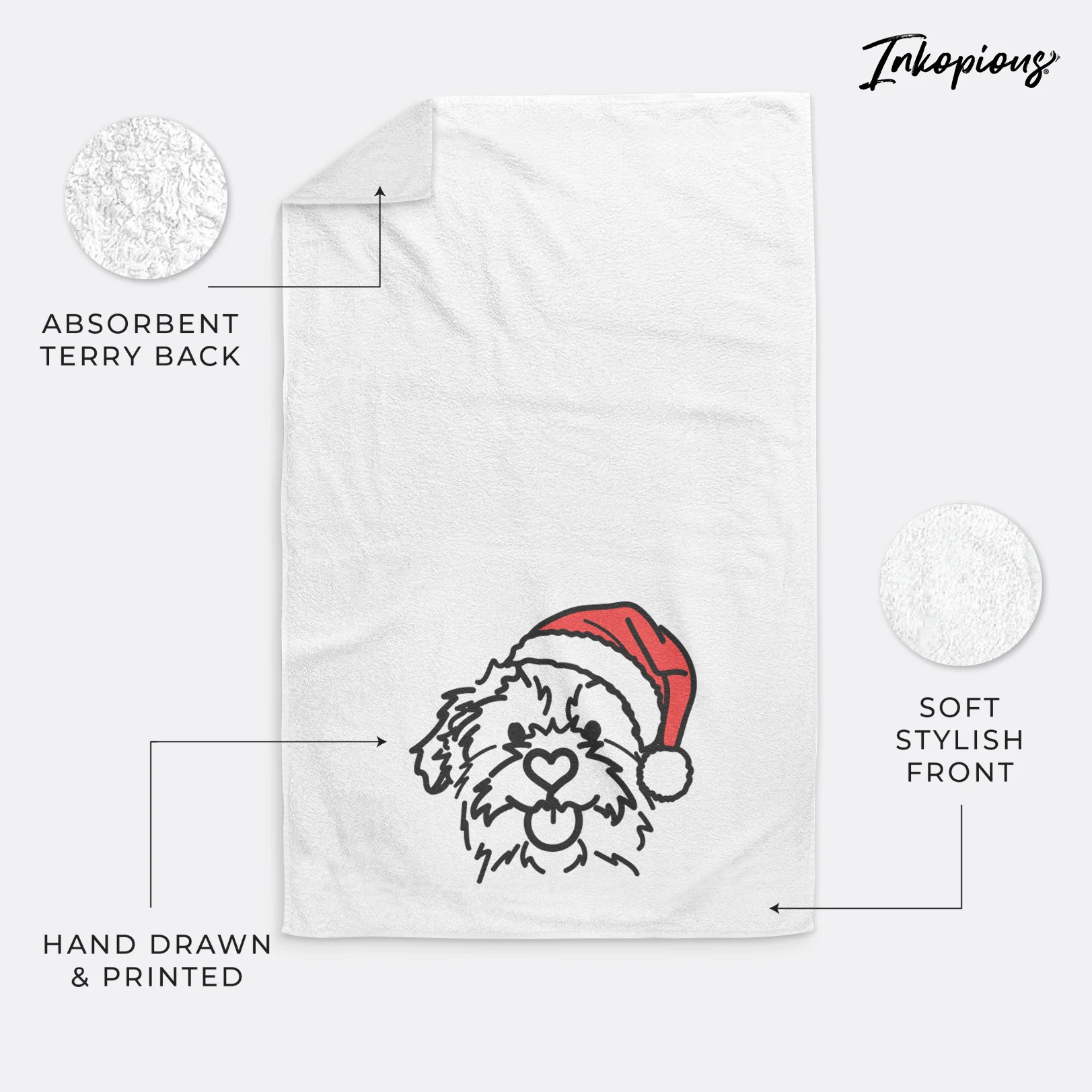 Jolly Mixed Breed - Bea - Decorative Hand Towel - Image 5