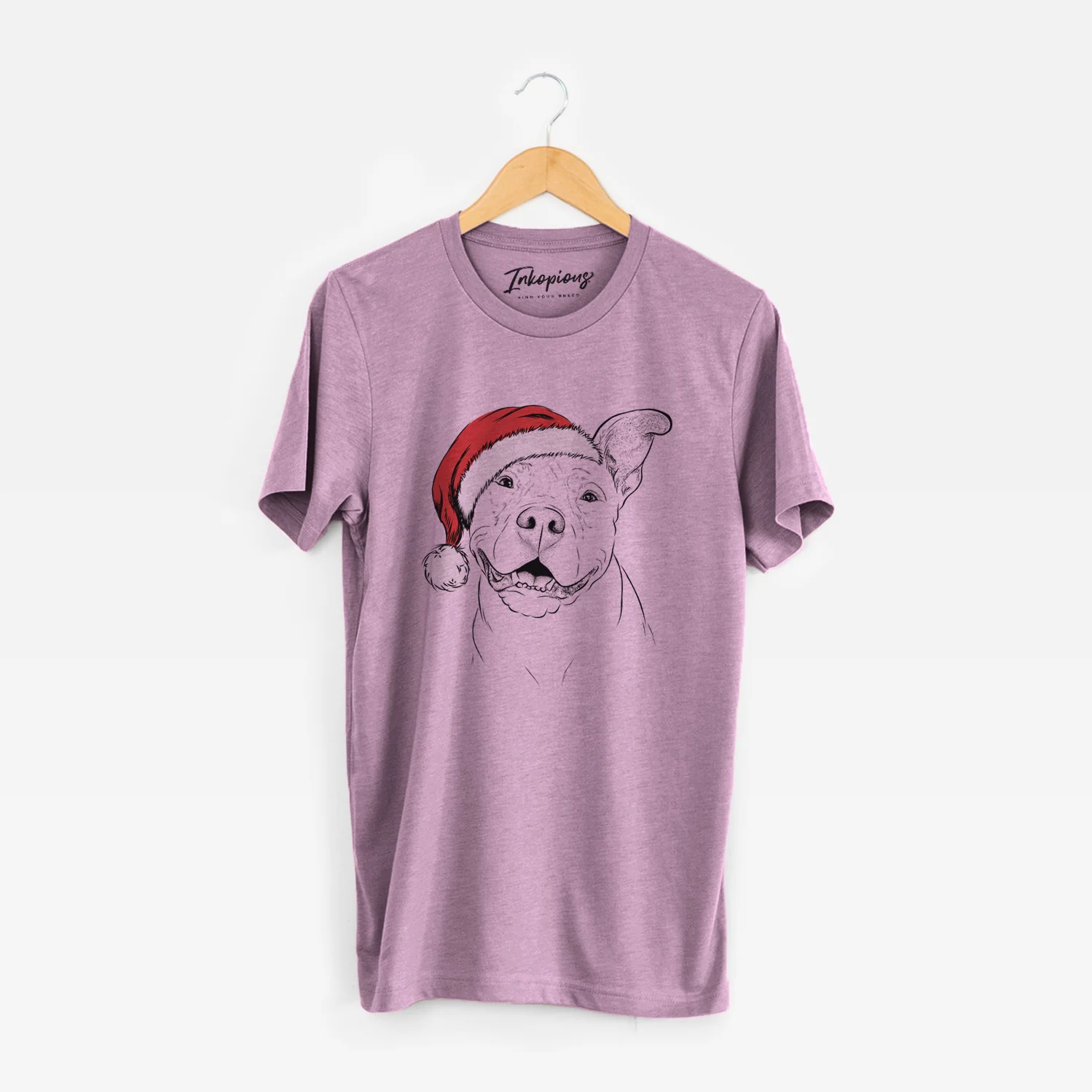 Santa Malibu the Staffordshire Terrier/Pitbull Mix - Unisex Crewneck - Image 7