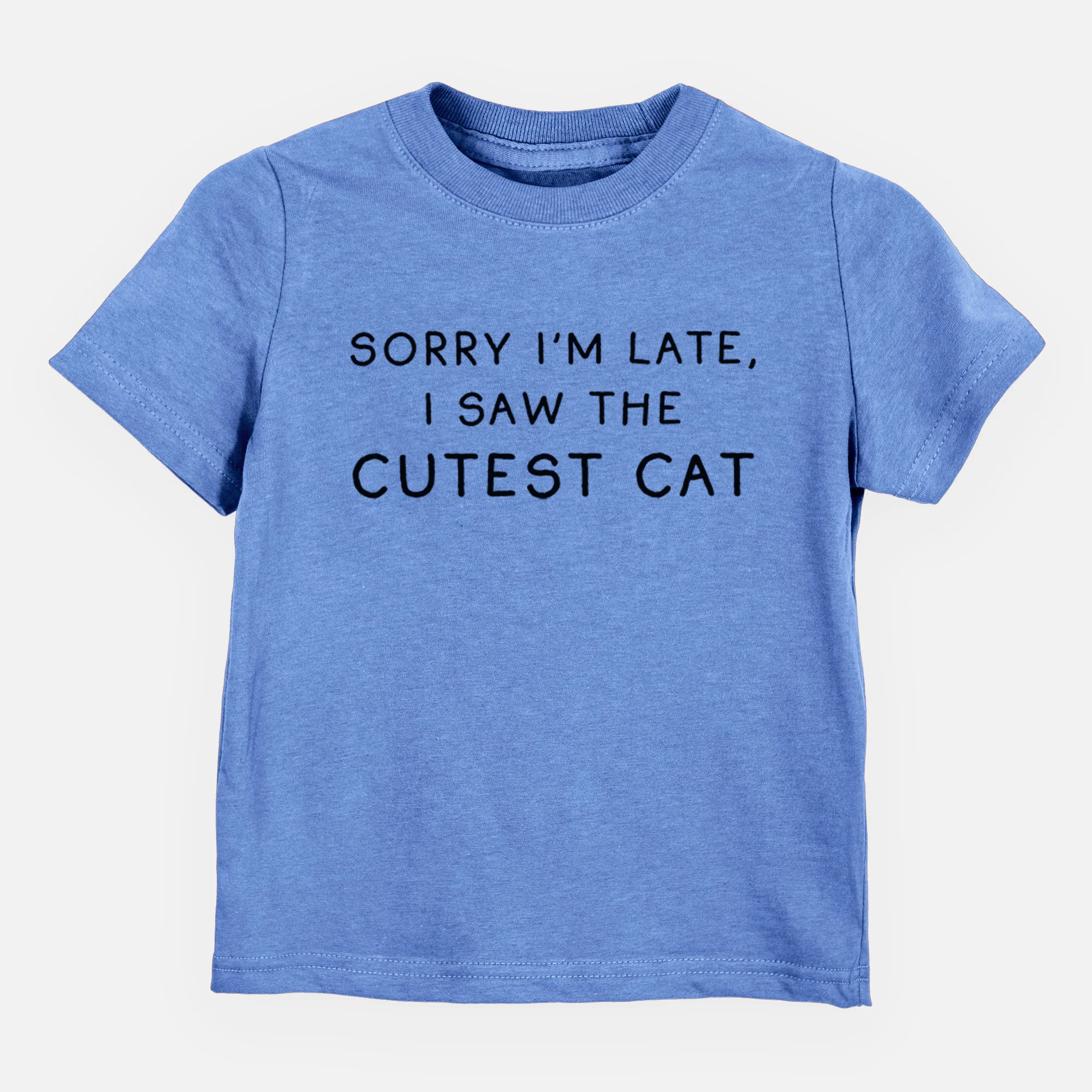 Sorry I'm Late, I Saw the Cutest Cat - Kids/Youth/Toddler Shirt - Image 3