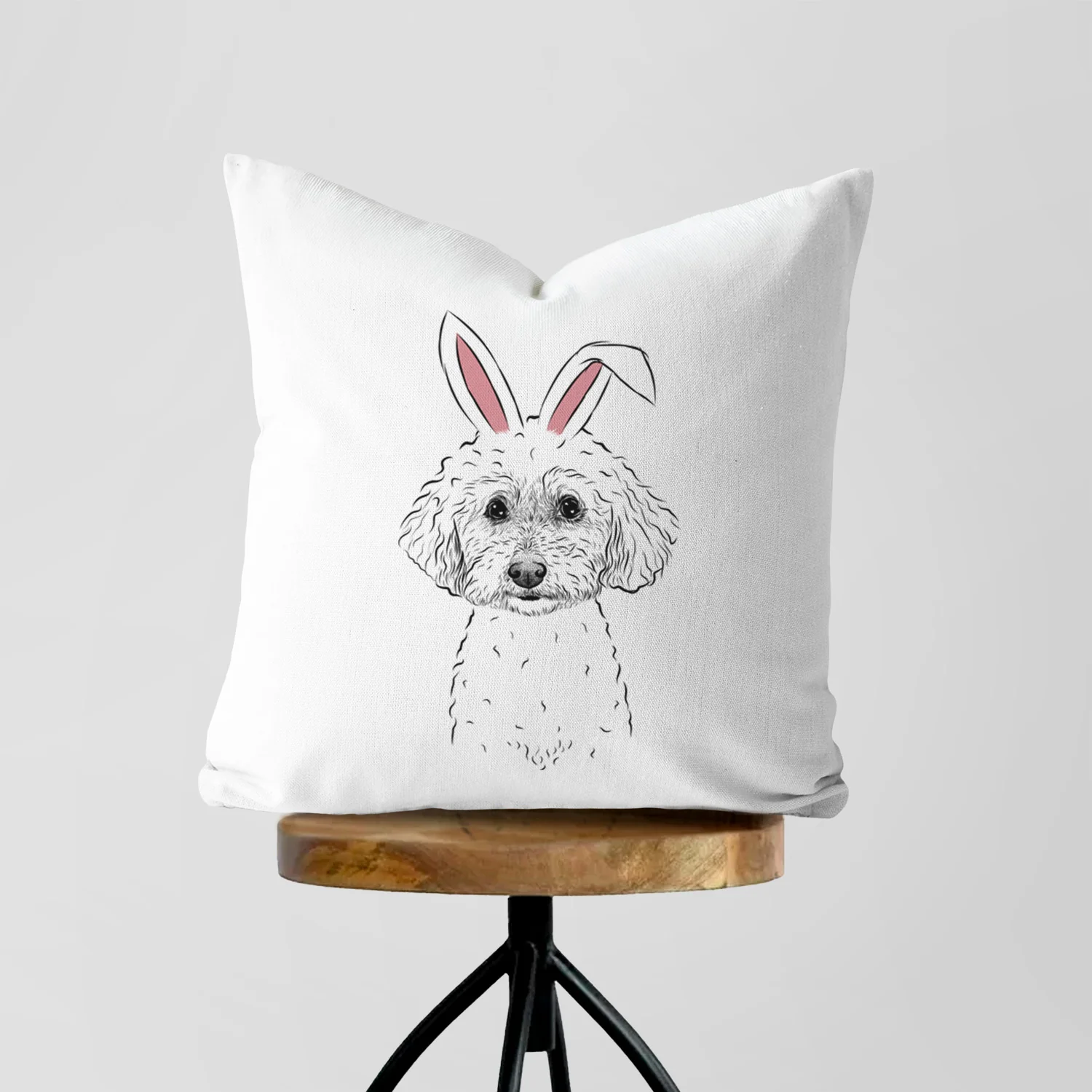 Stitch the Bichonpoo - Throw Pillow Cover - Image 5