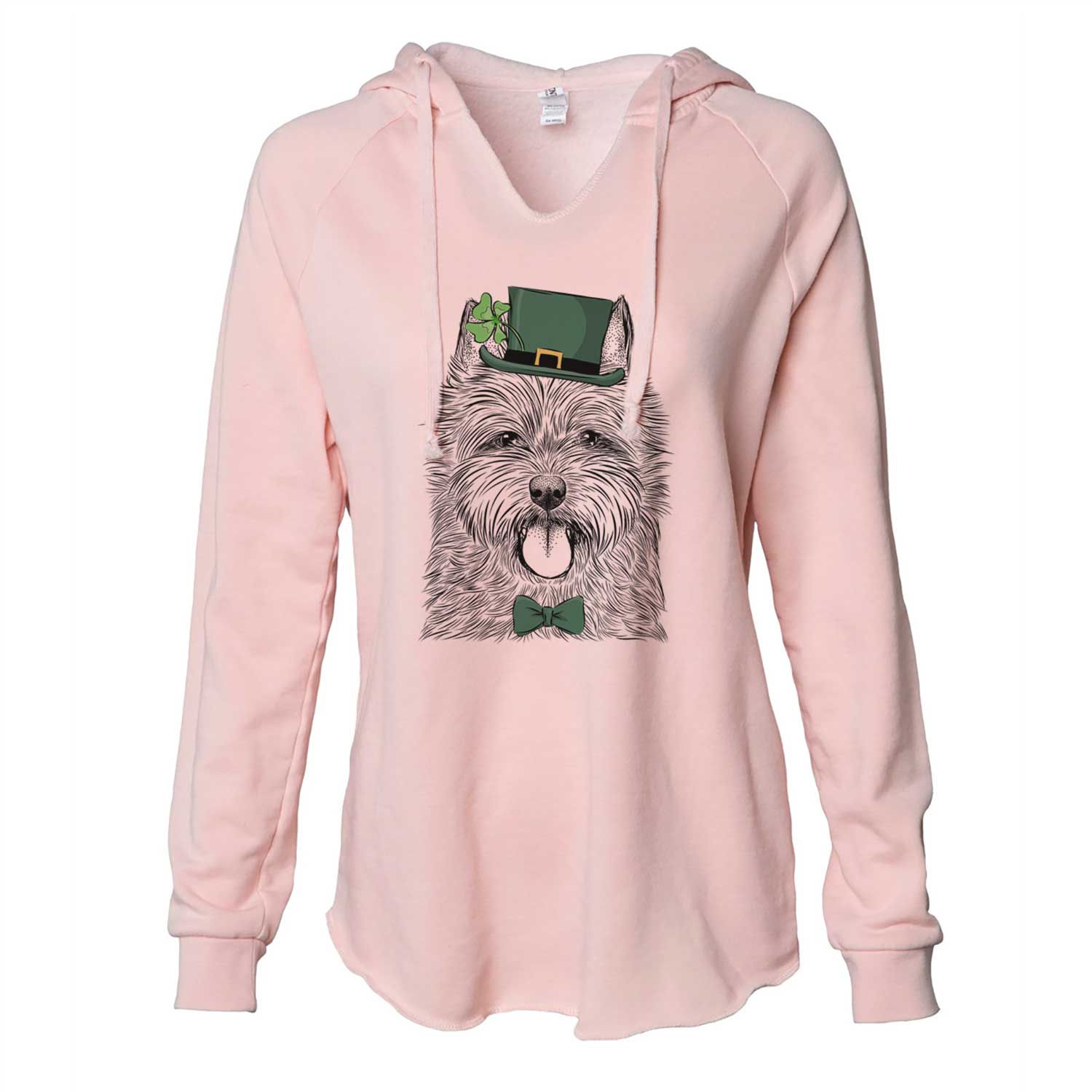 St. Patrick's Alfie the Norwich Terrier - Cali Wave Hooded Sweatshirt - Image 4