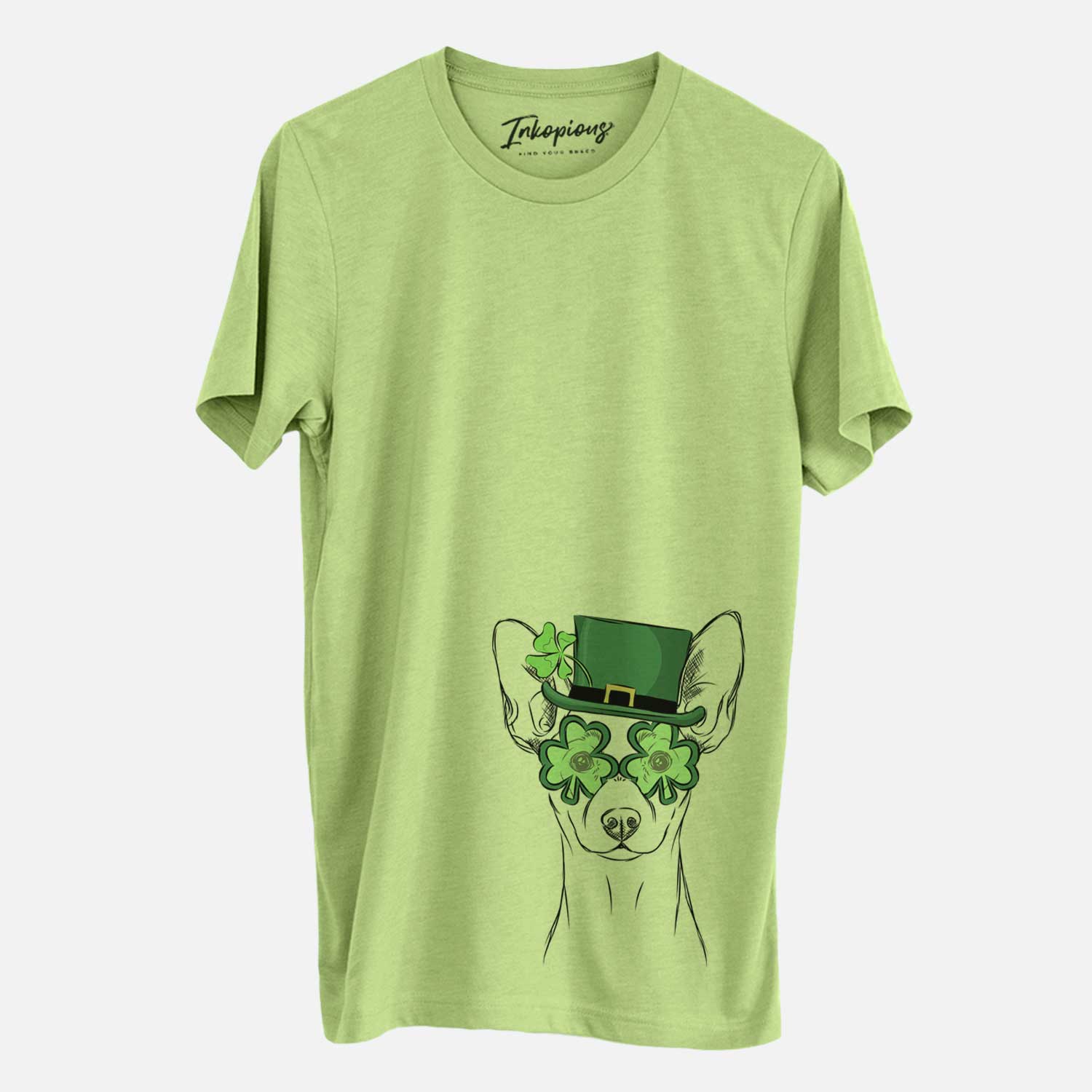 St. Patrick's Chillie the Mini Pinscher - Unisex Crewneck - Image 3