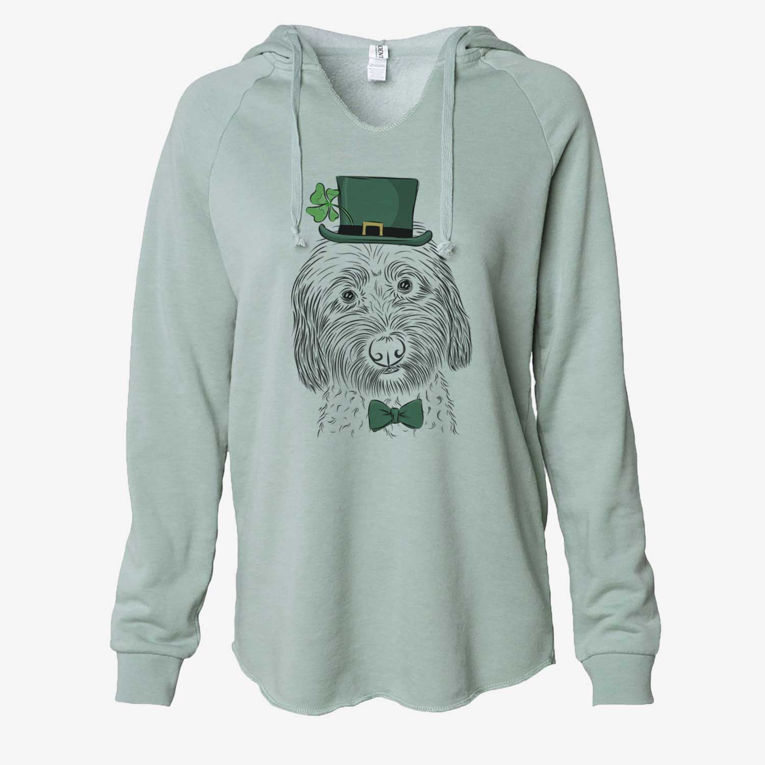 St. Patrick's Niles the Soft Coated Wheaten Terrier - Cali Wave Hooded Sweatshirt - Image 6