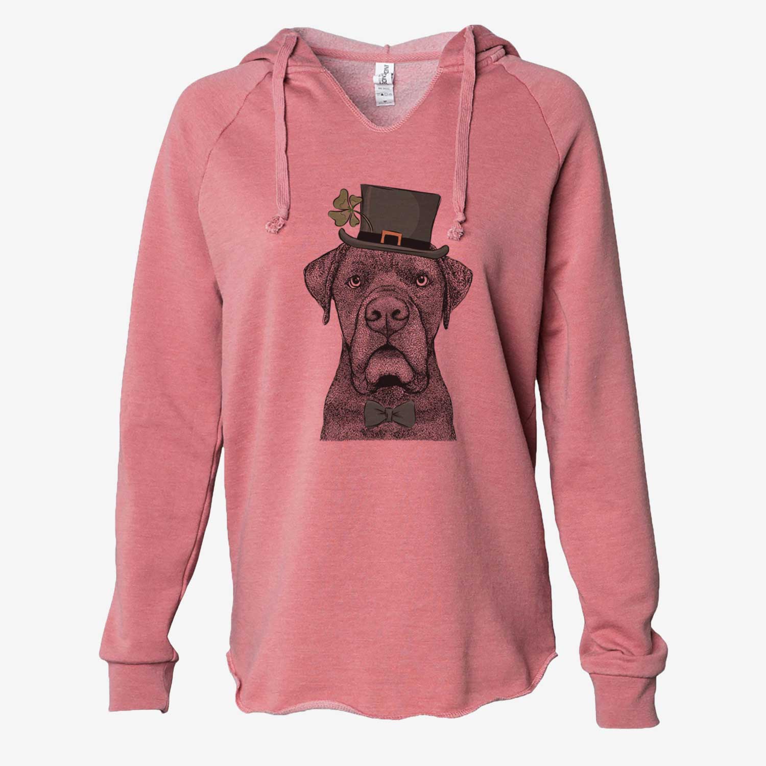 St. Patrick's Rocco the Cane Corso - Cali Wave Hooded Sweatshirt - Image 5