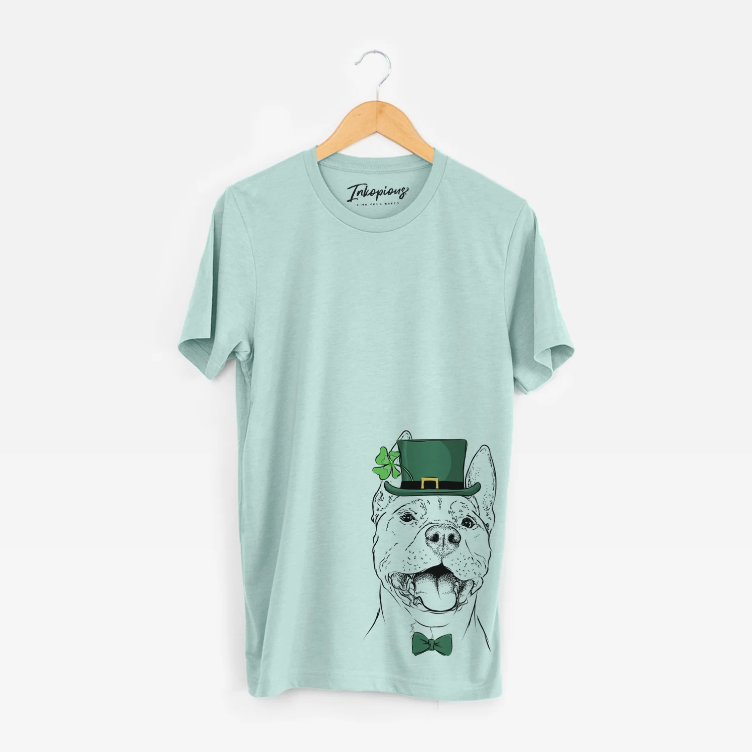 St. Patrick's Wally the Pitbull - Unisex Crewneck - Image 4