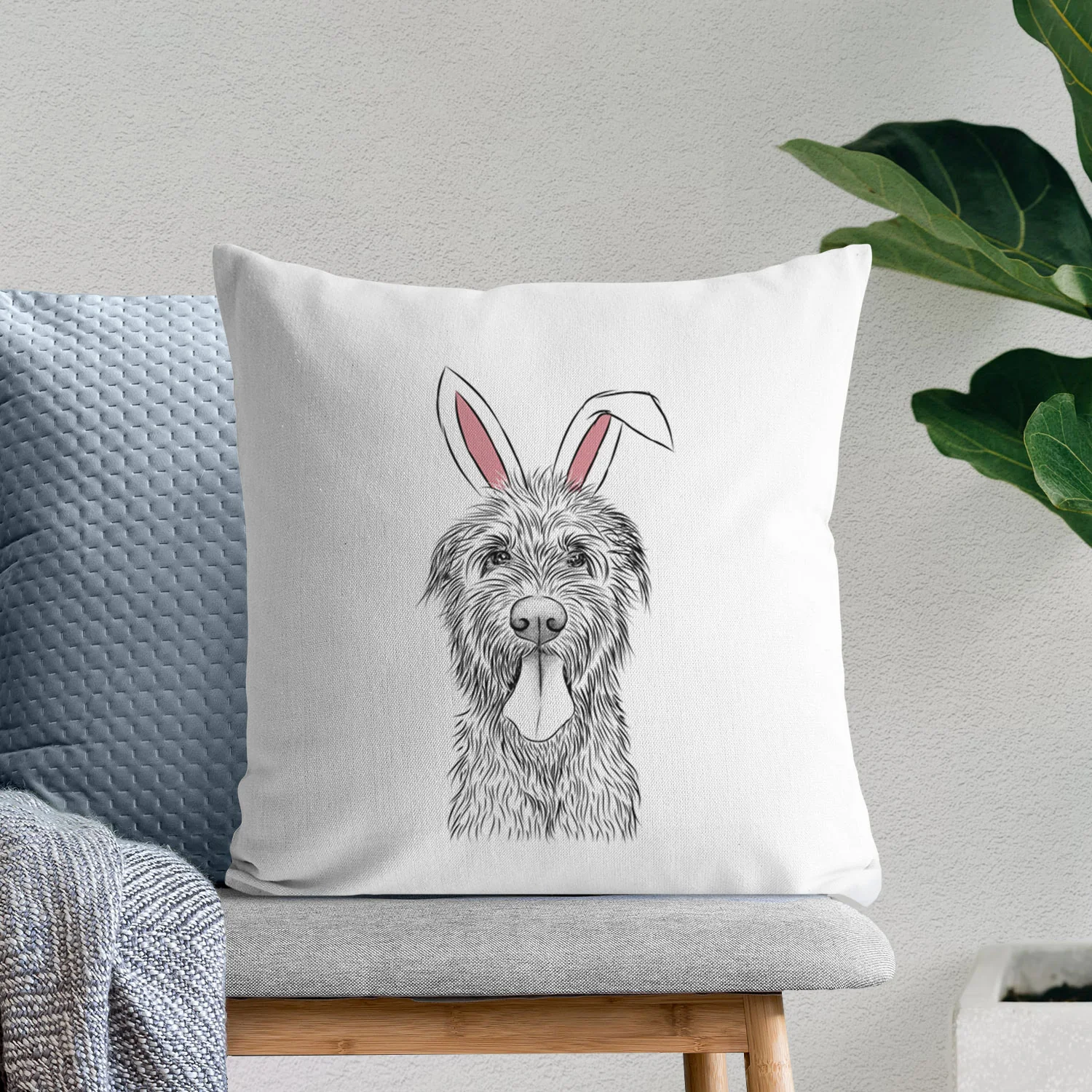 Sullivan the Irish Wolfhound - Throw Pillow Cover - Image 10