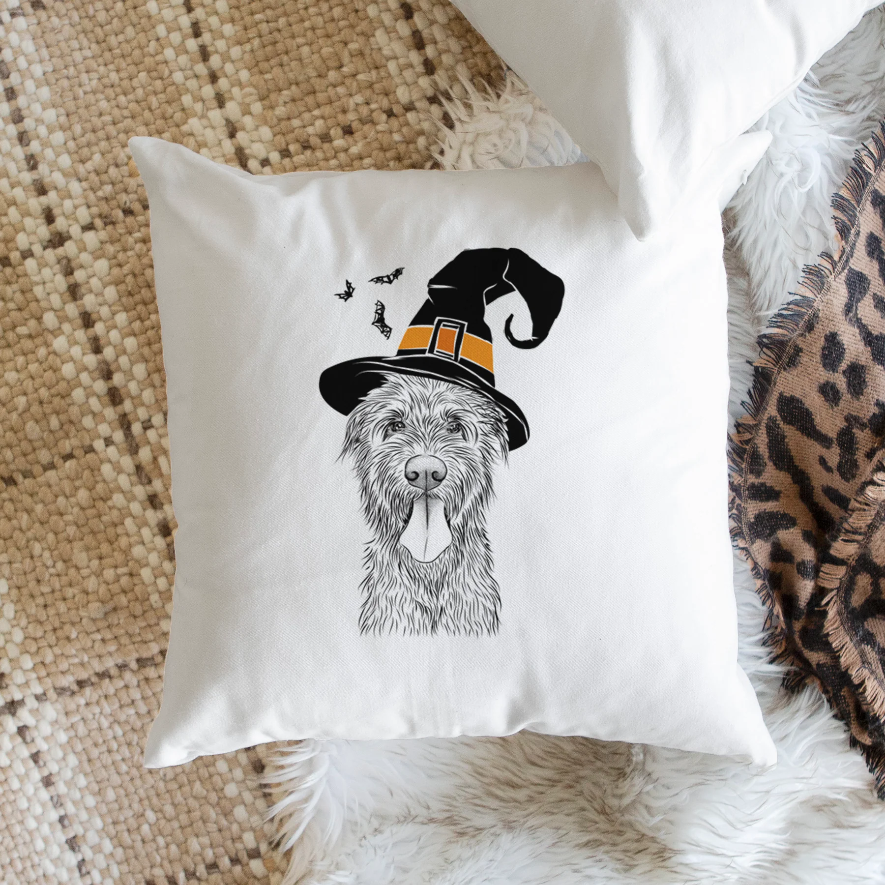 Sullivan the Irish Wolfhound - Throw Pillow Cover - Image 2
