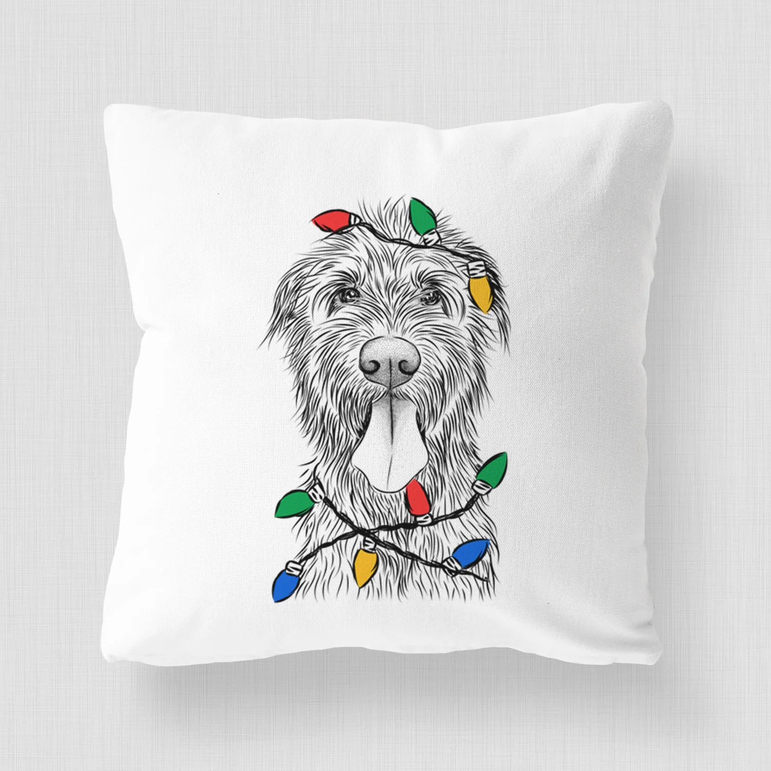 Sullivan the Irish Wolfhound - Throw Pillow Cover - Image 4