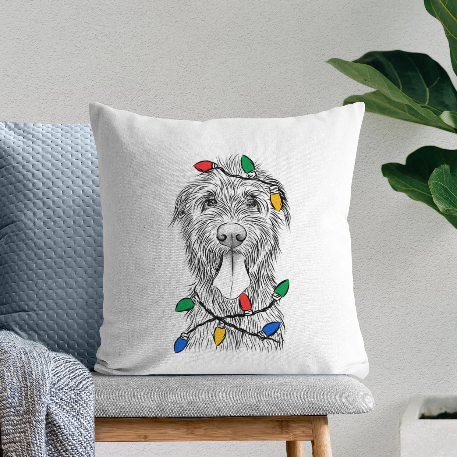 Sullivan the Irish Wolfhound - Throw Pillow Cover - Image 8