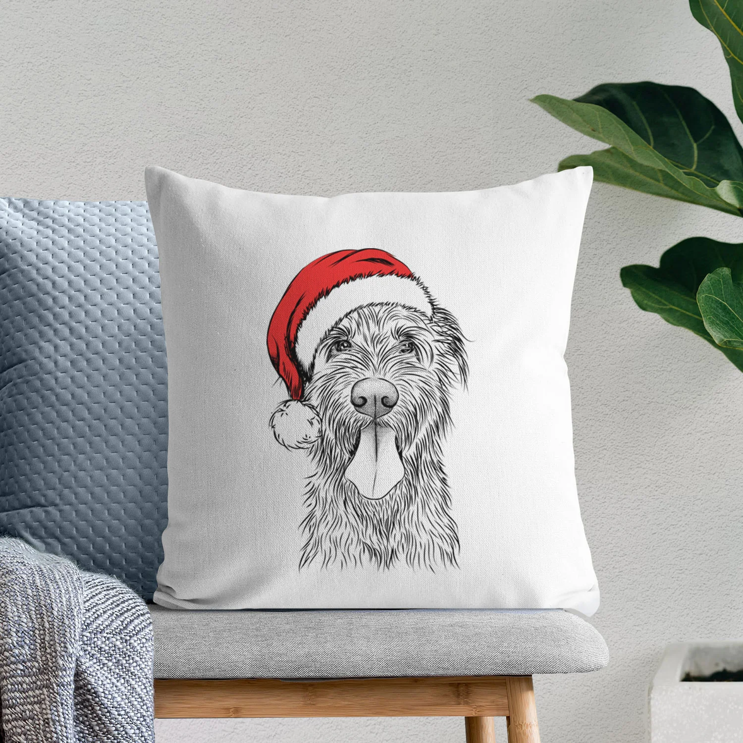 Sullivan the Irish Wolfhound - Throw Pillow Cover - Image 9