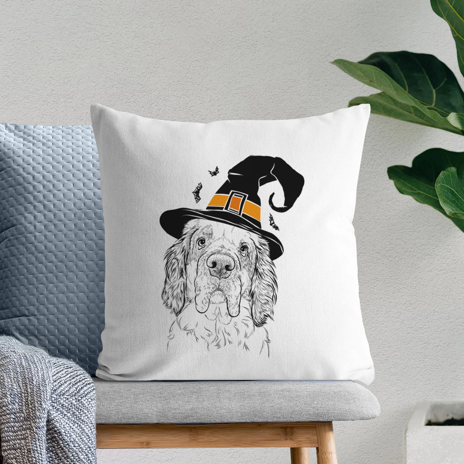 Sully the Clumber Spaniel - Throw Pillow Cover - Image 8