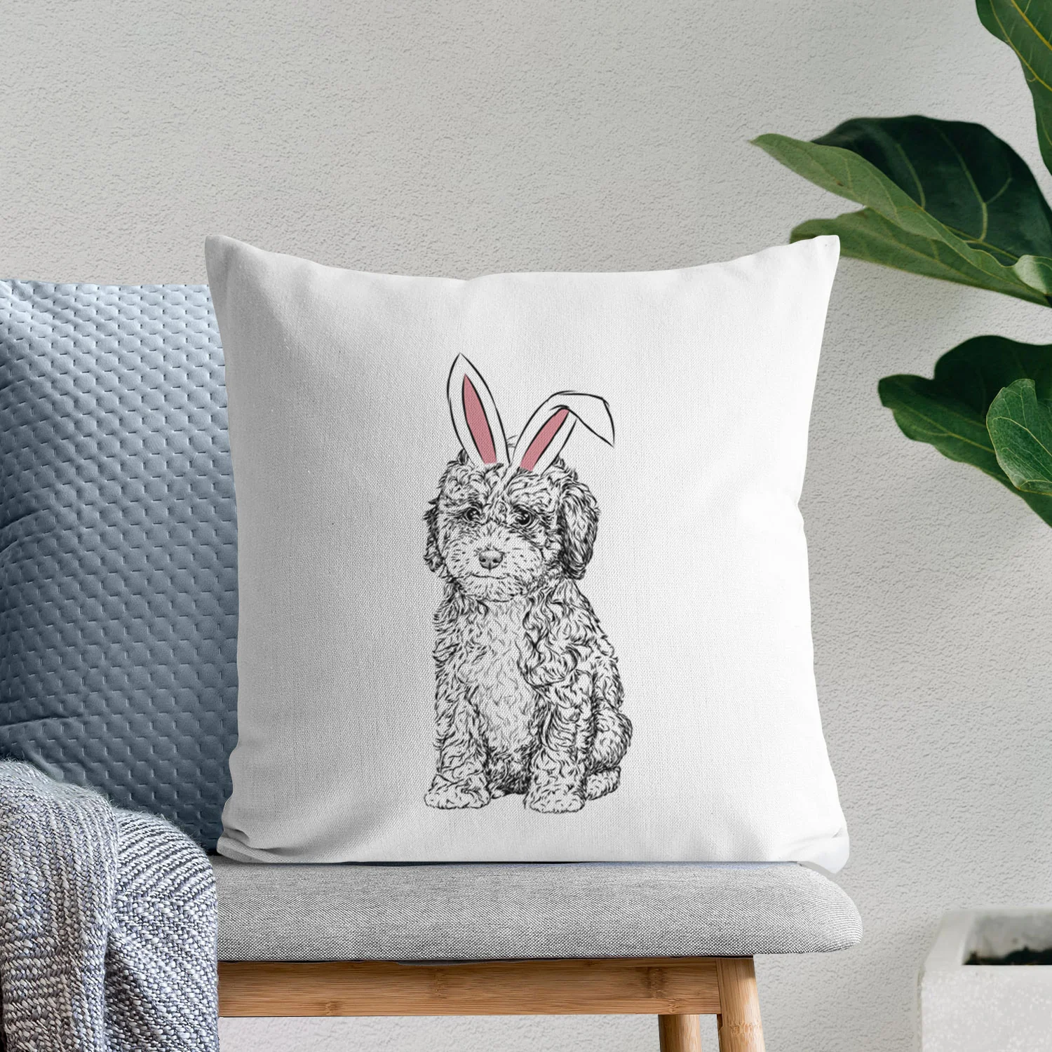 Sweet Tea the Mini Doodle - Throw Pillow Cover - Image 11