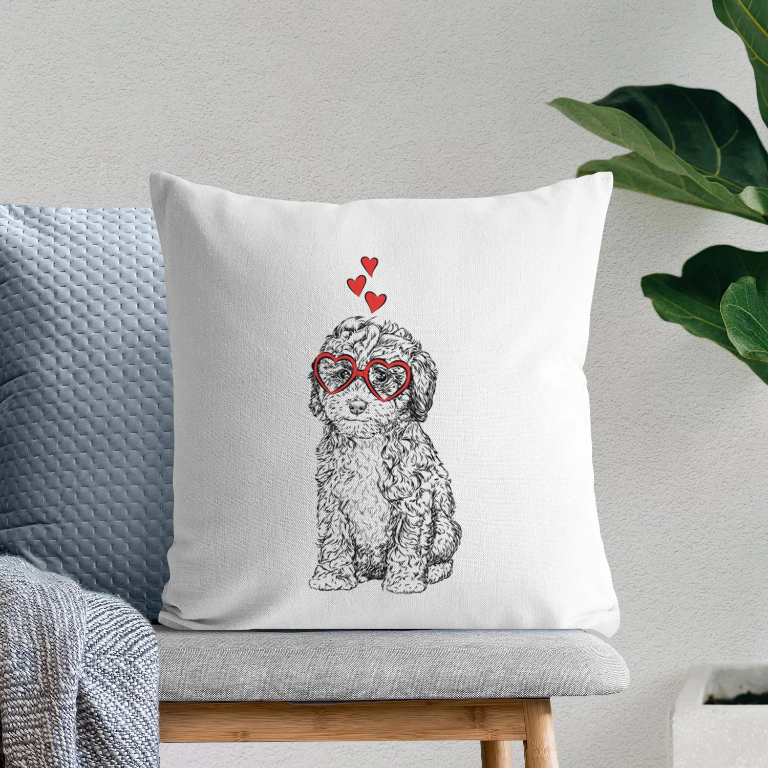 Sweet Tea the Mini Doodle - Throw Pillow Cover - Image 7