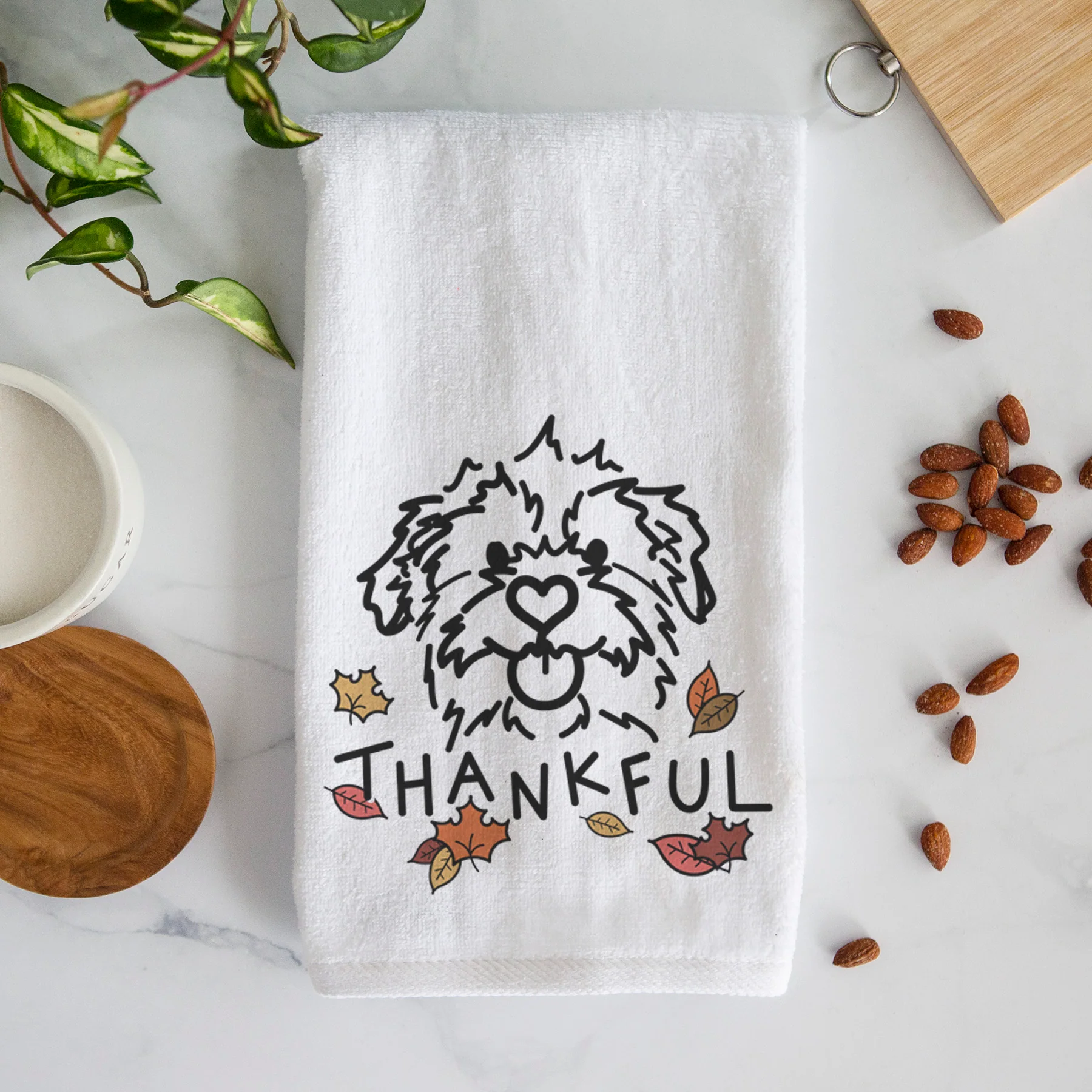 Thankful Mixed Breed - Bea - Decorative Hand Towel - Image 3