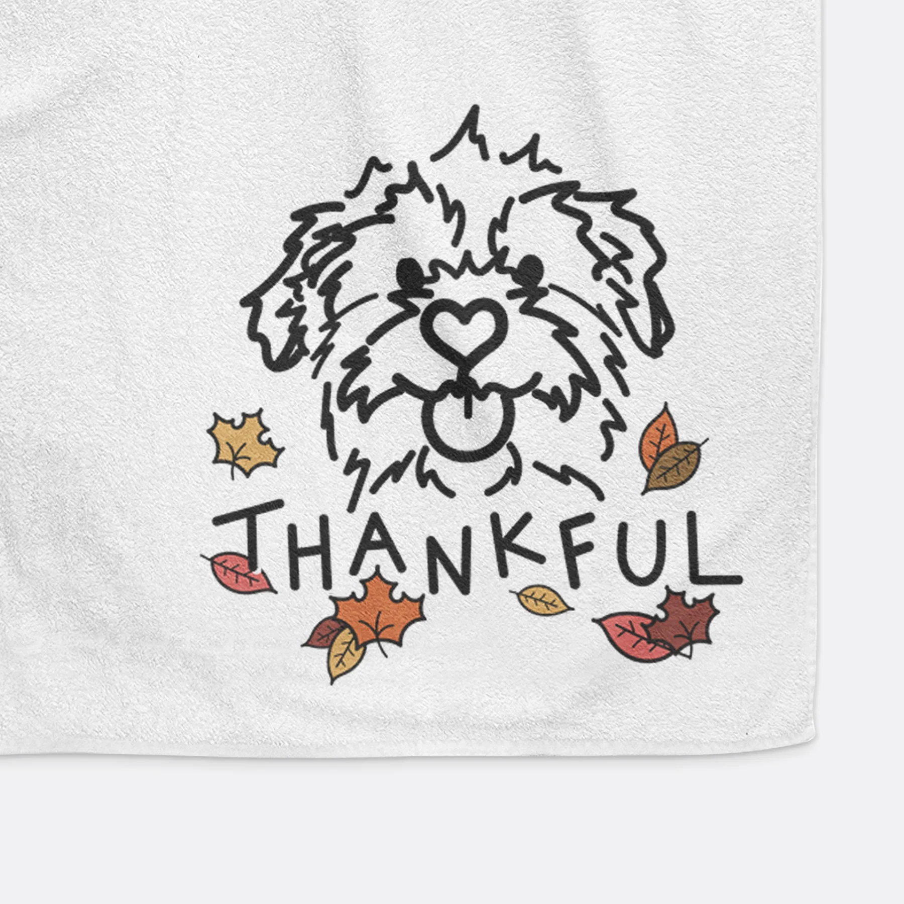 Thankful Mixed Breed - Bea - Decorative Hand Towel - Image 4