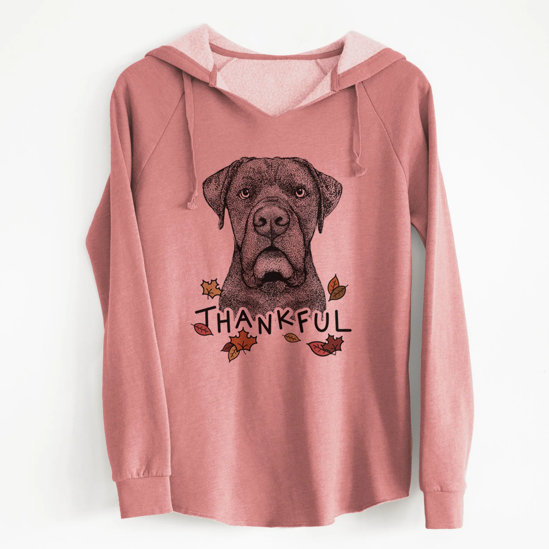 Thankful Rocco the Cane Corso - Cali Wave Hooded Sweatshirt - Image 7