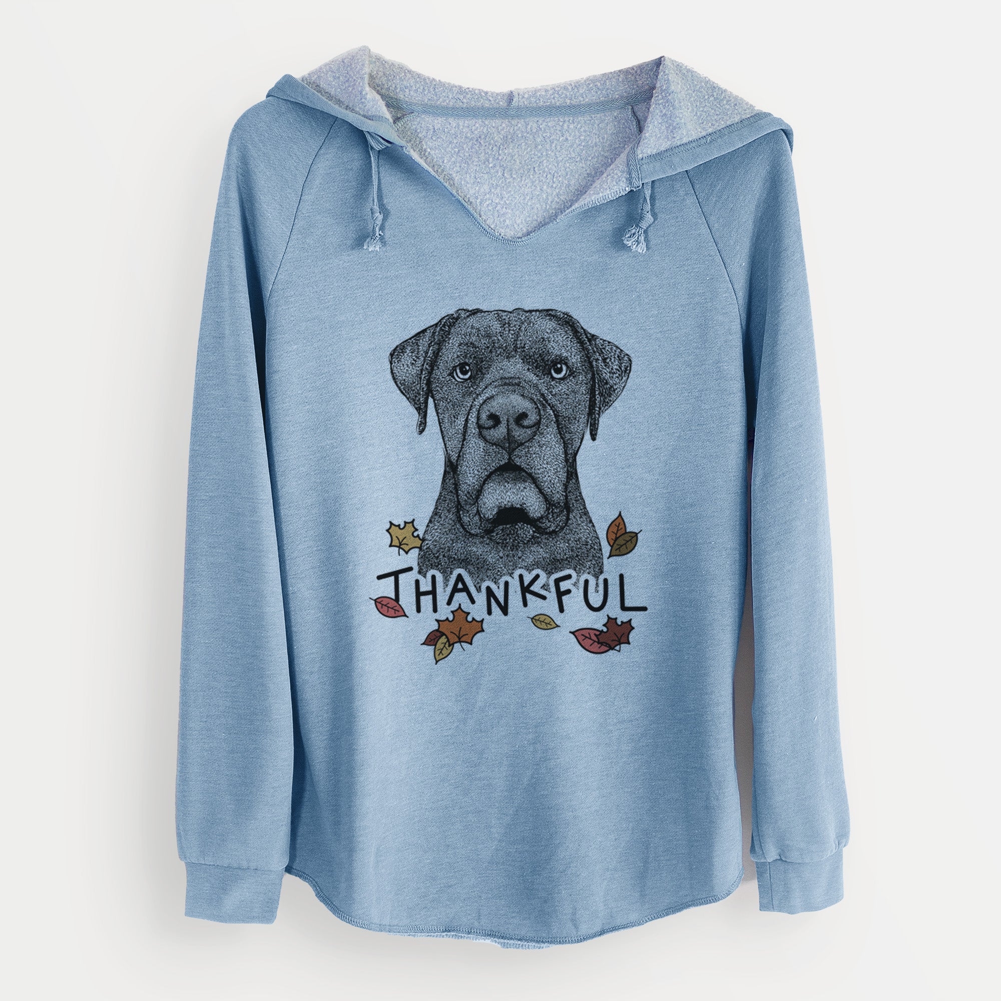 Thankful Rocco the Cane Corso - Cali Wave Hooded Sweatshirt - Image 9