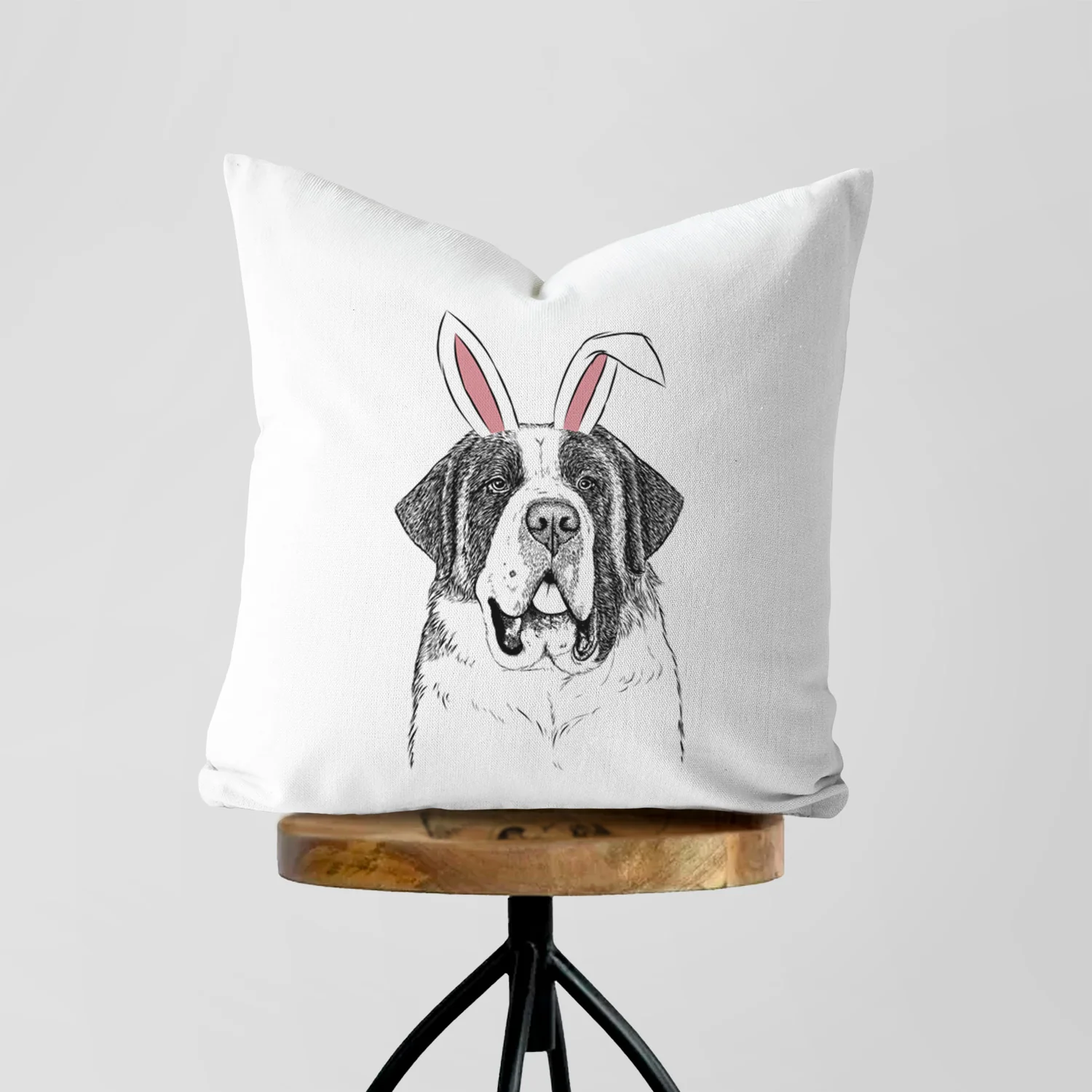 Thor the Saint Bernard - Throw Pillow Cover - Image 5
