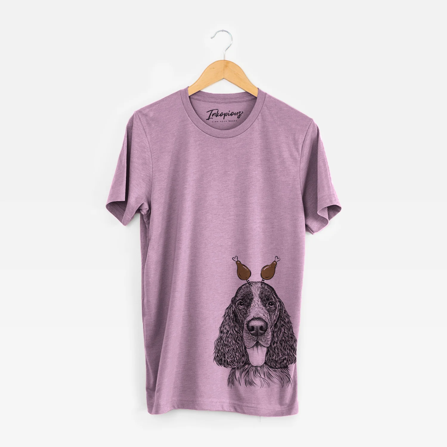 Thanksgiving Duke the English Springer Spaniel - Unisex Crewneck - Image 4