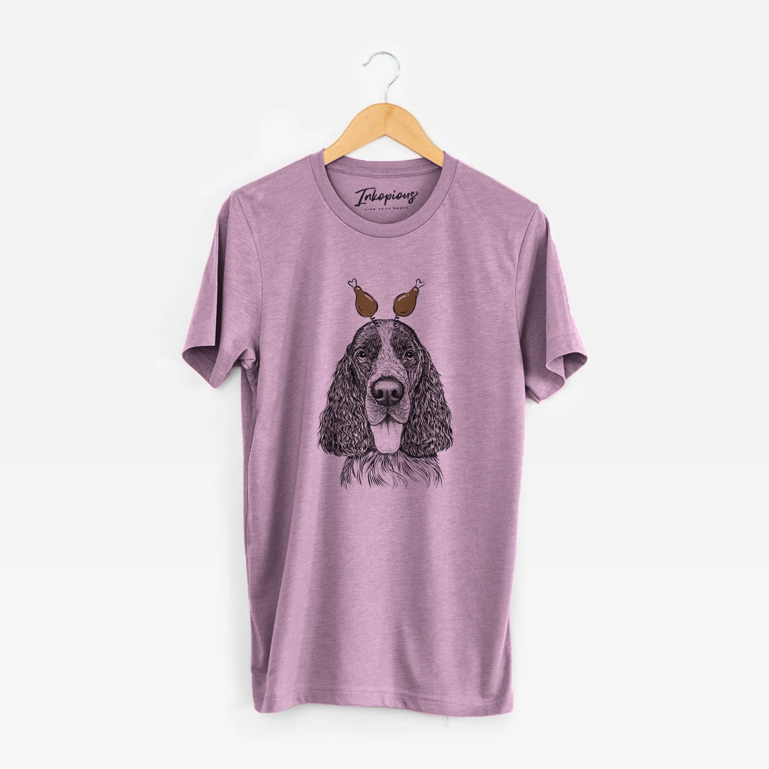 Thanksgiving Duke the English Springer Spaniel - Unisex Crewneck - Image 7